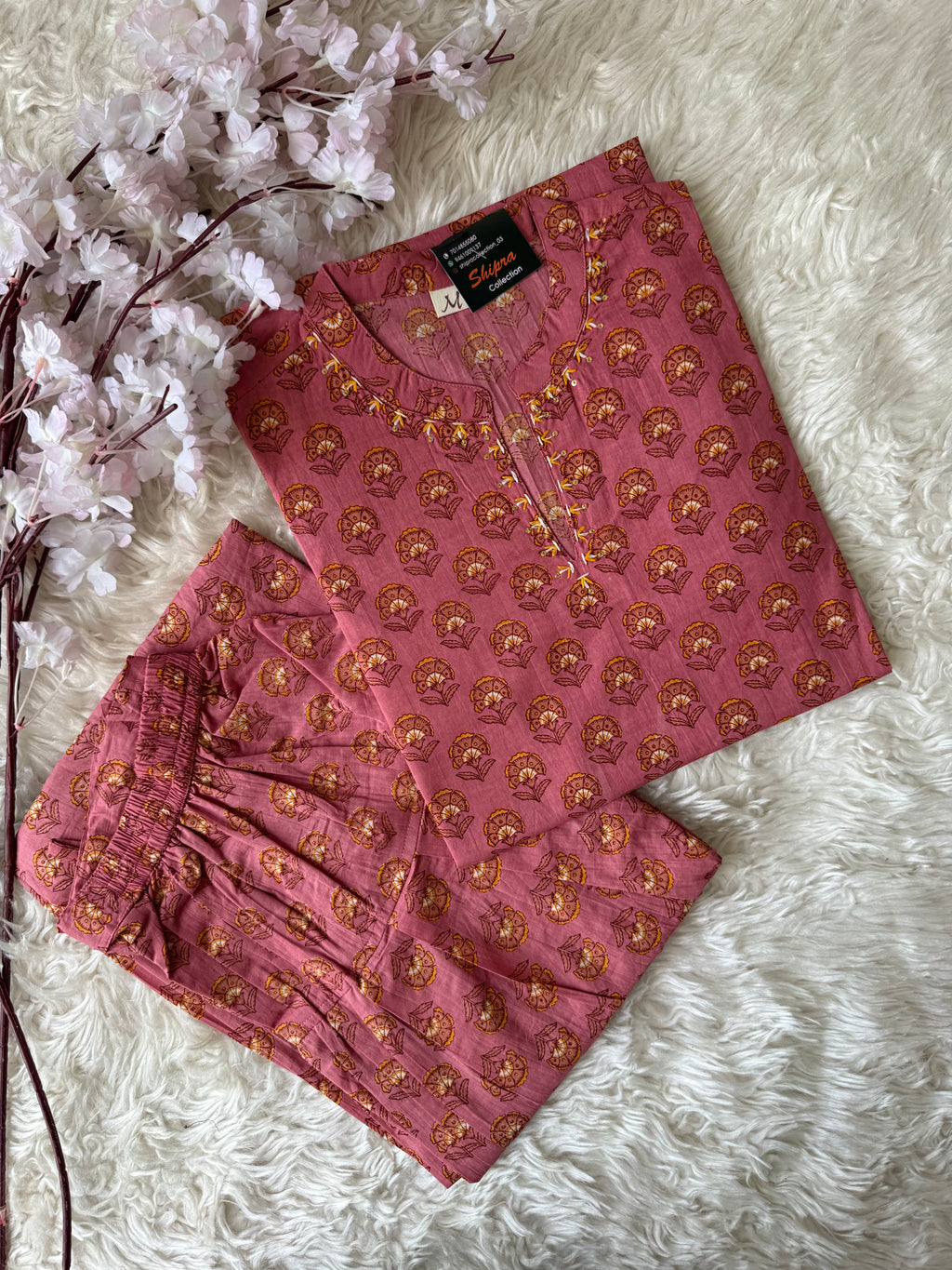 Premium Cotton Kurti Farshi Salwar Set