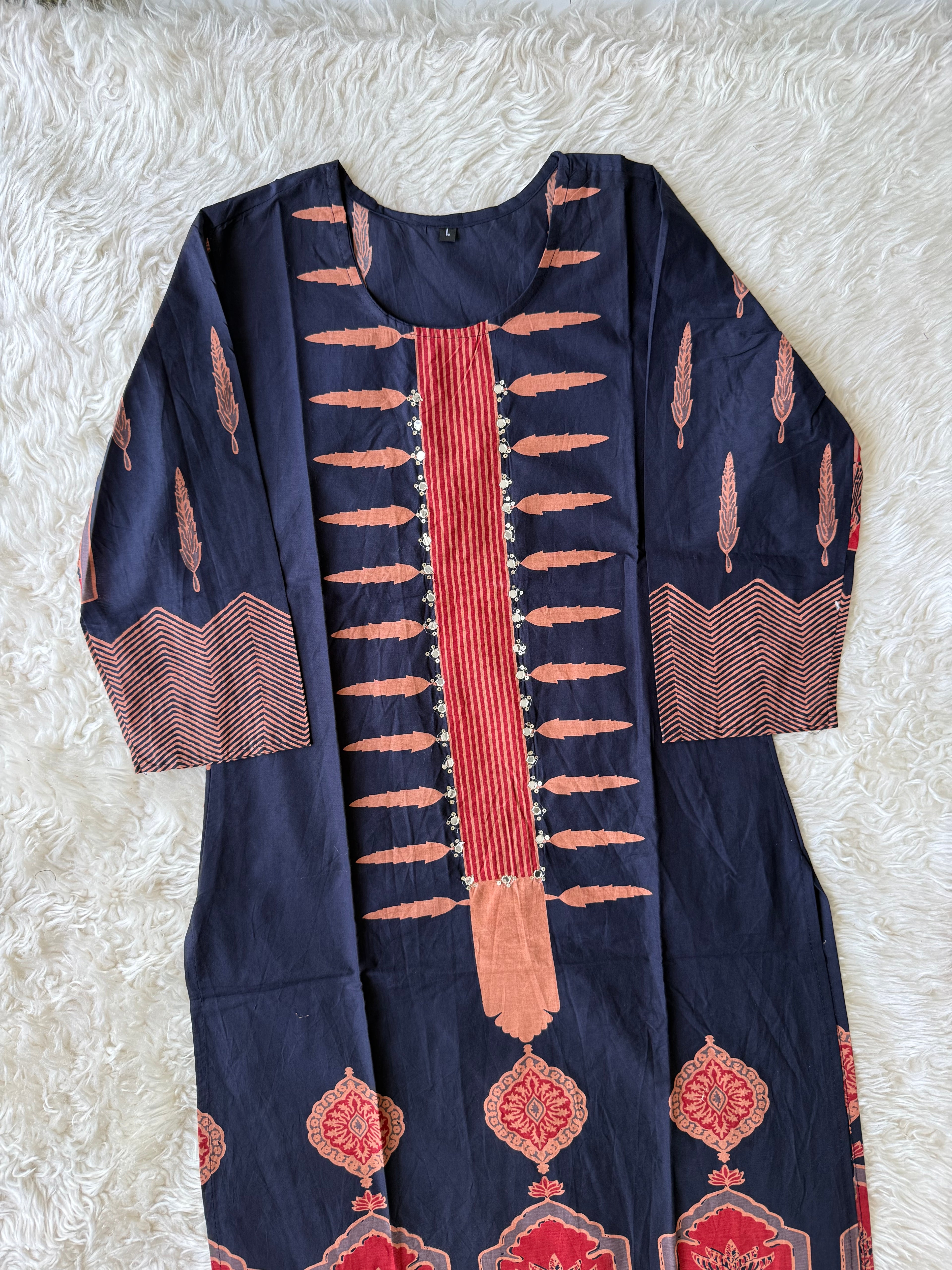 Budget Friendly Kurti Pant Dupatta Set