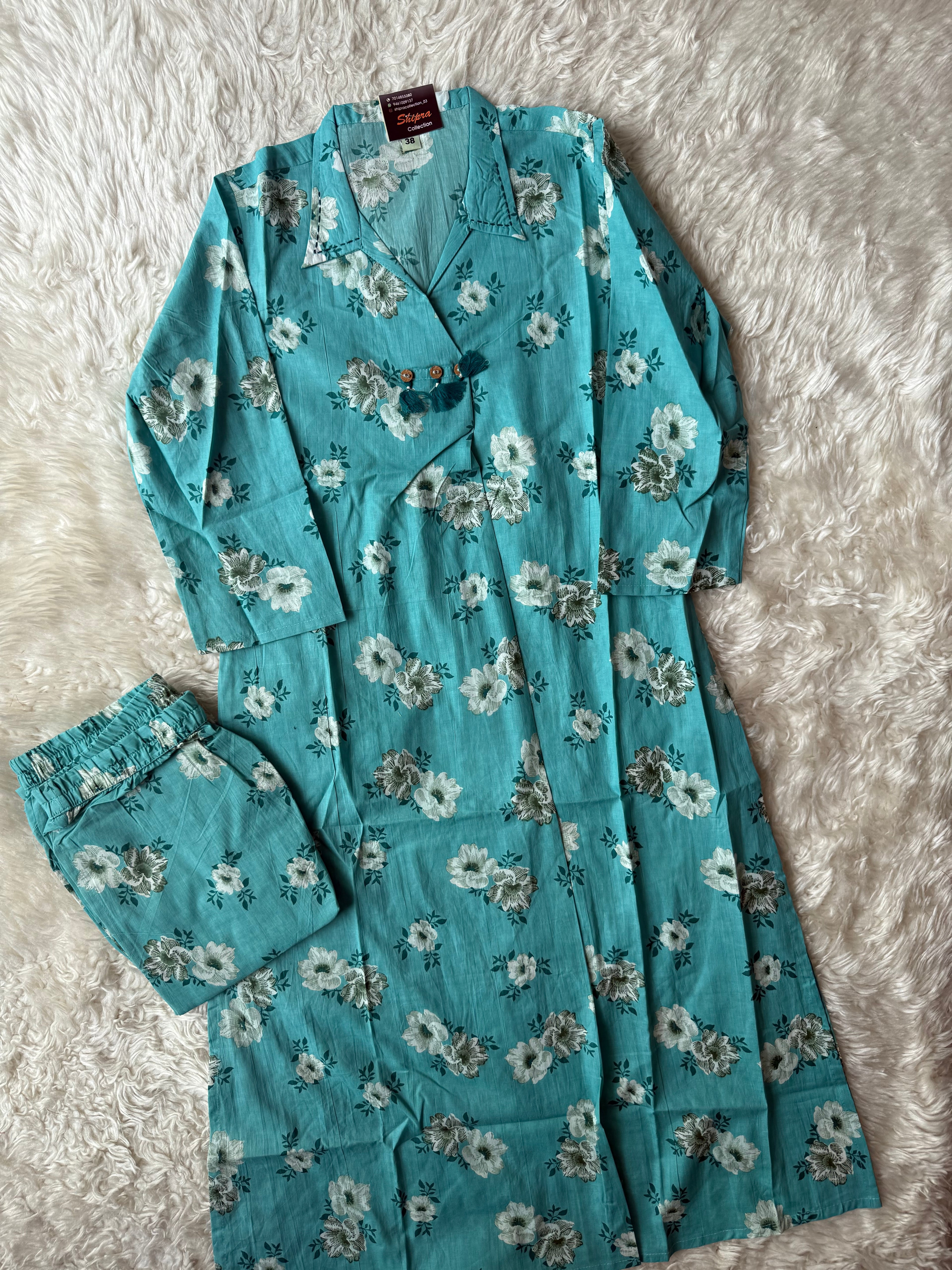 Pure Cotton Kurti Pant Set