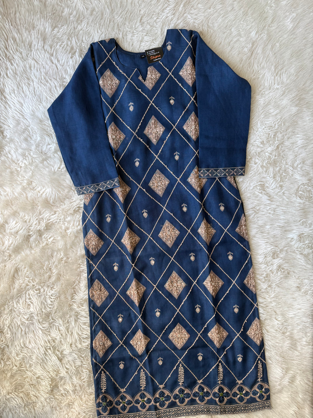 Linen Kurti Pant Dupatta Set