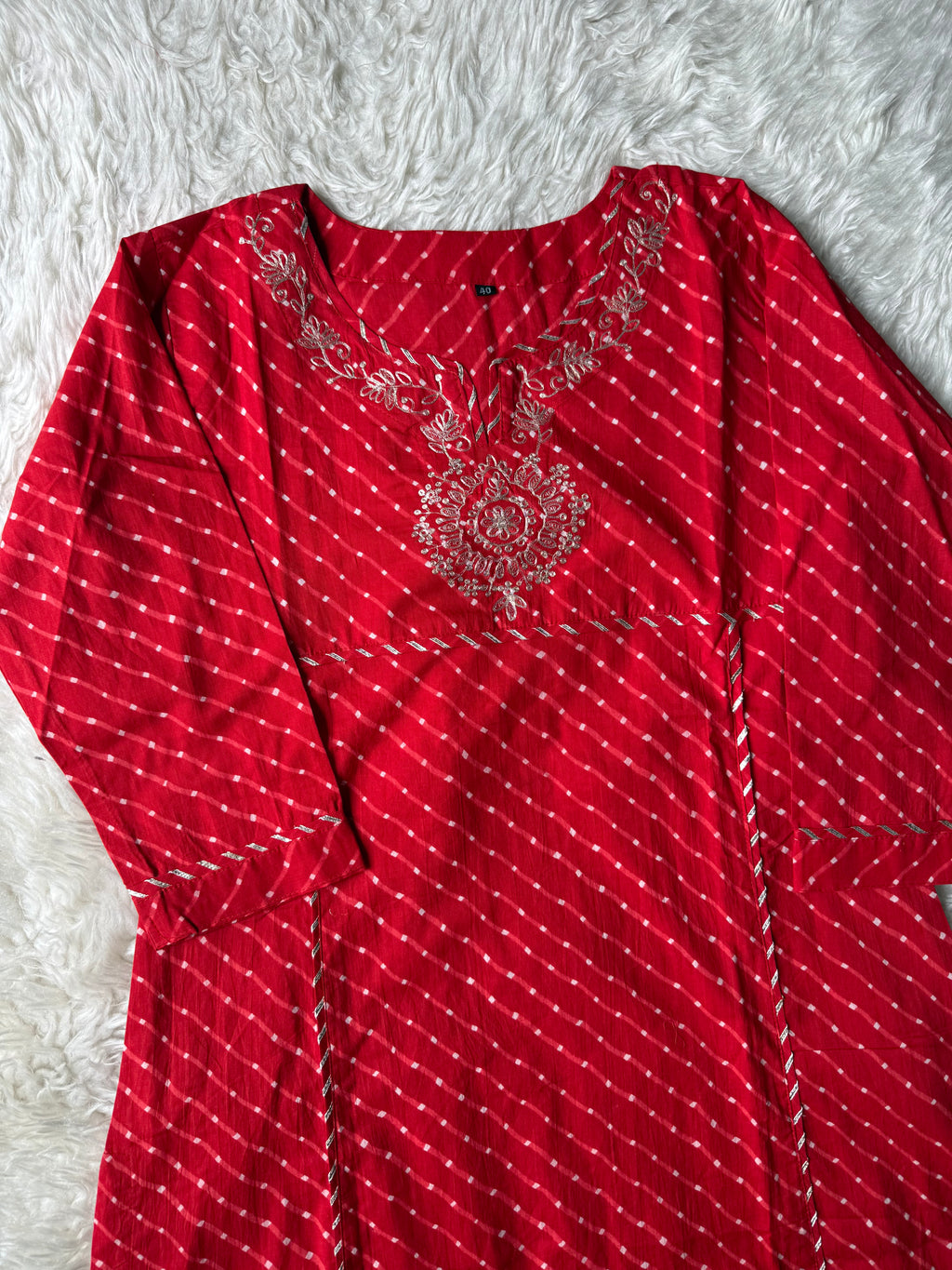 Premium Cotton Lehariya Set
