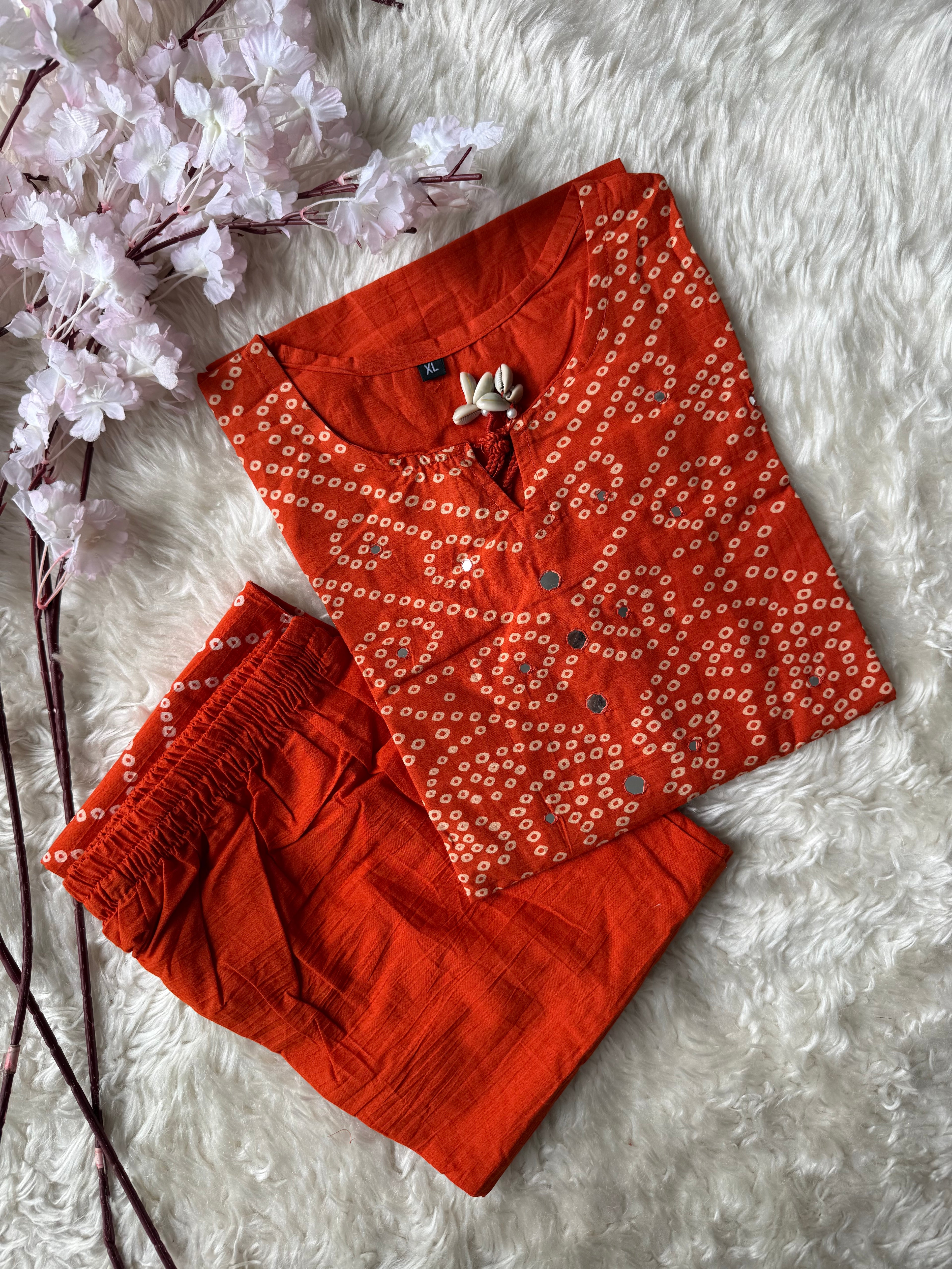 Cotton Kurti Pant Set