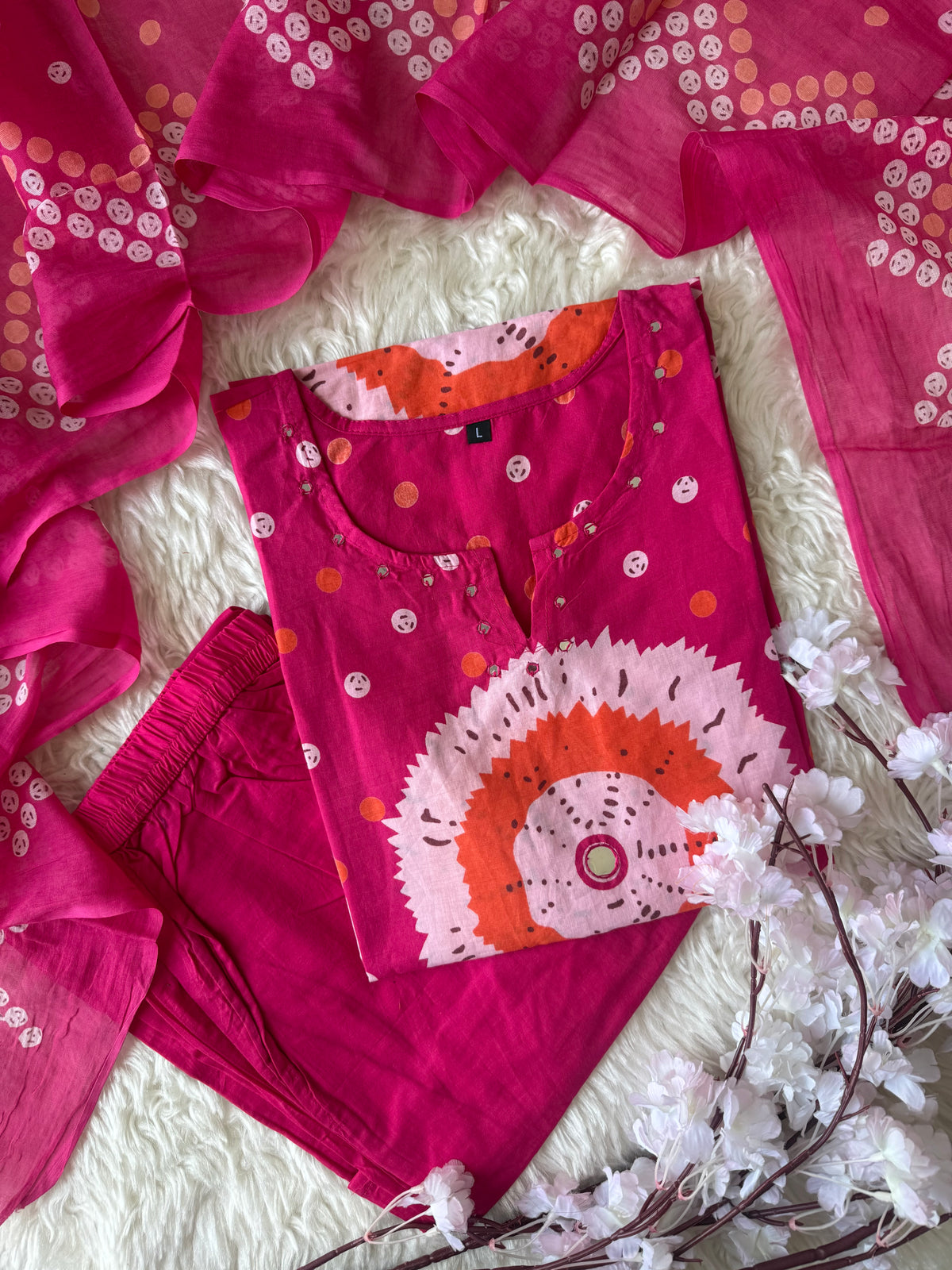 Budget Friendly Kurti Pant Dupatta Set
