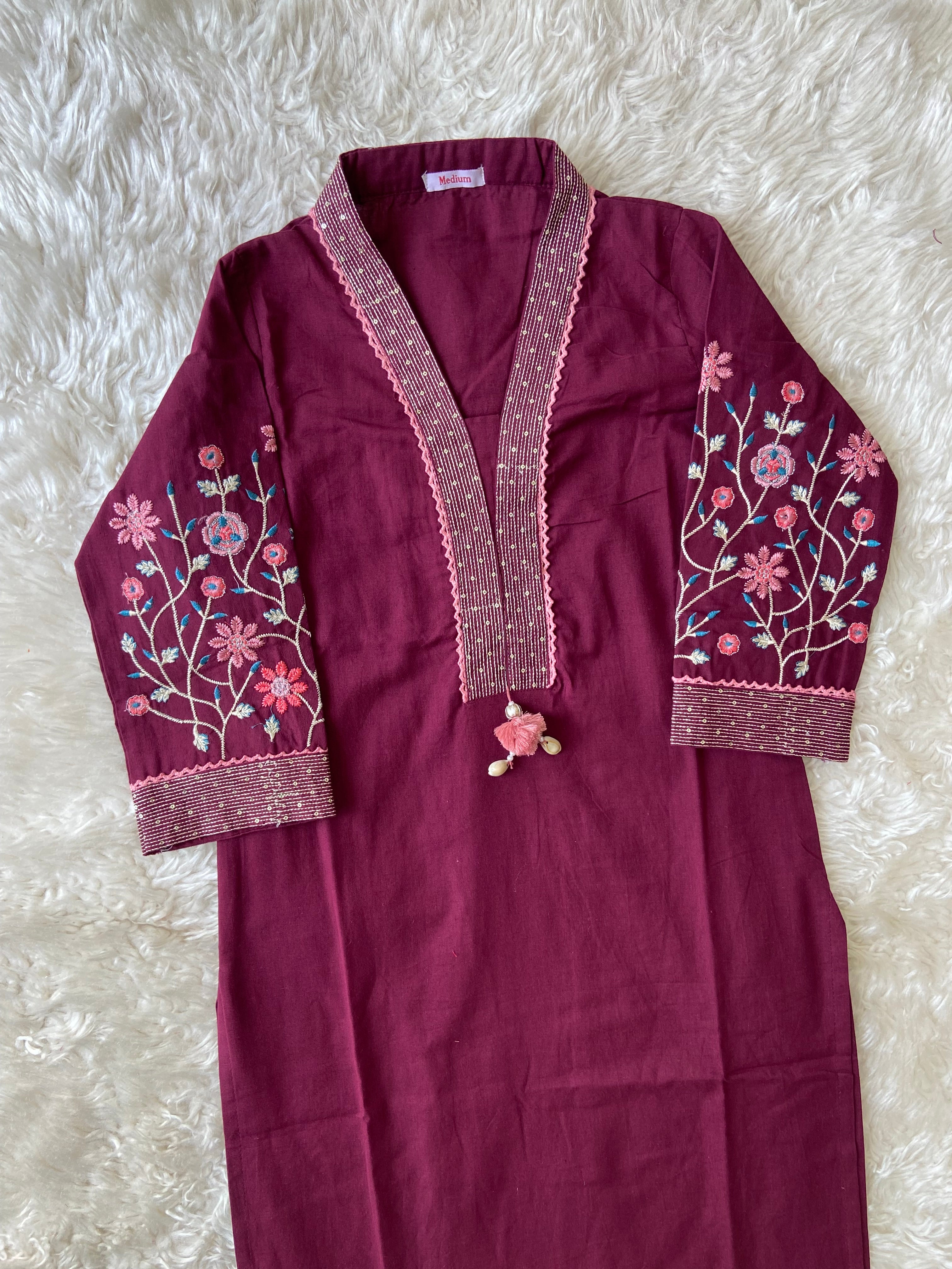 Khadi Cotton Kurti Pant Set