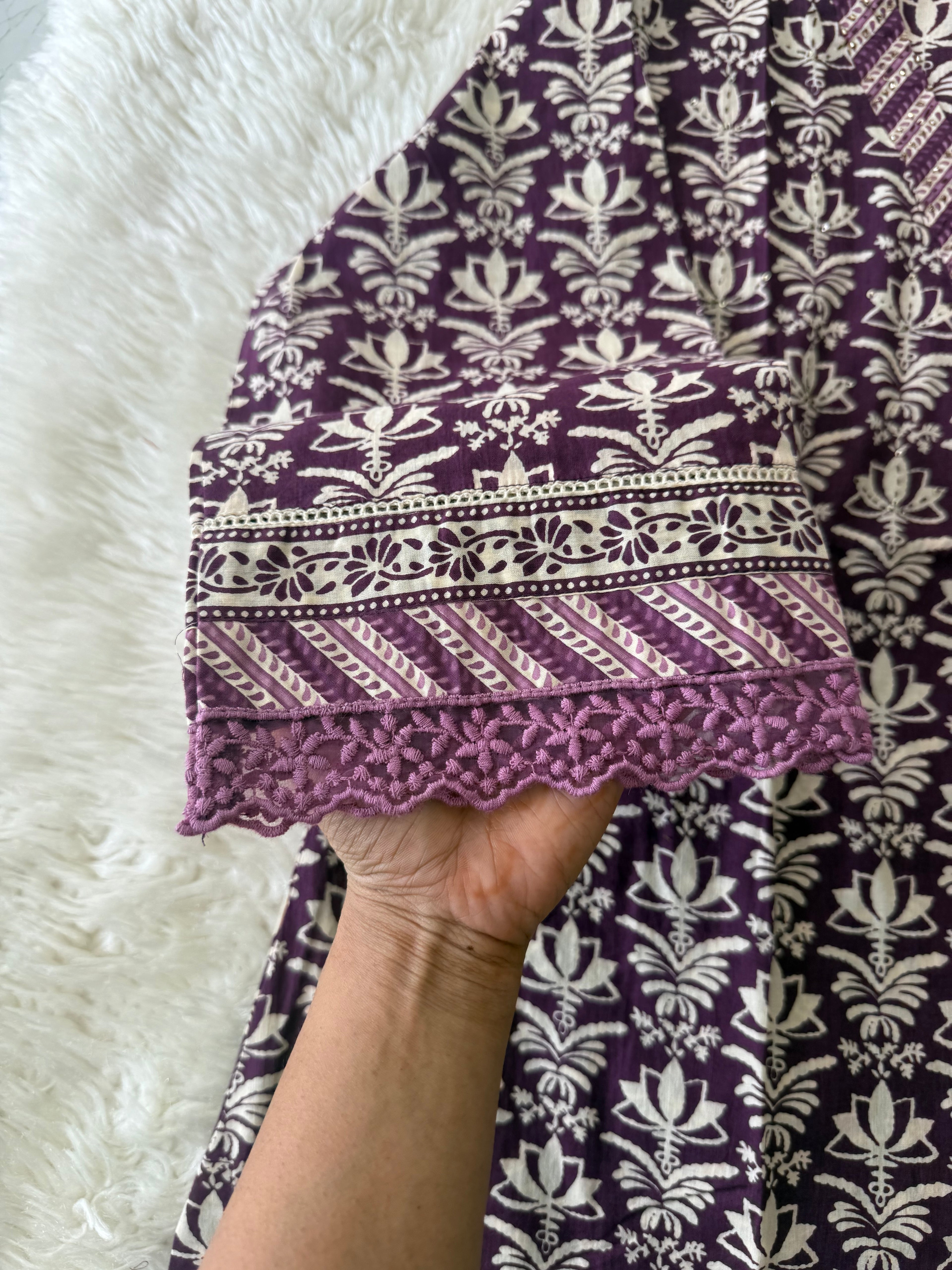 Premium Cotton Kurti Pant Dupatta Set