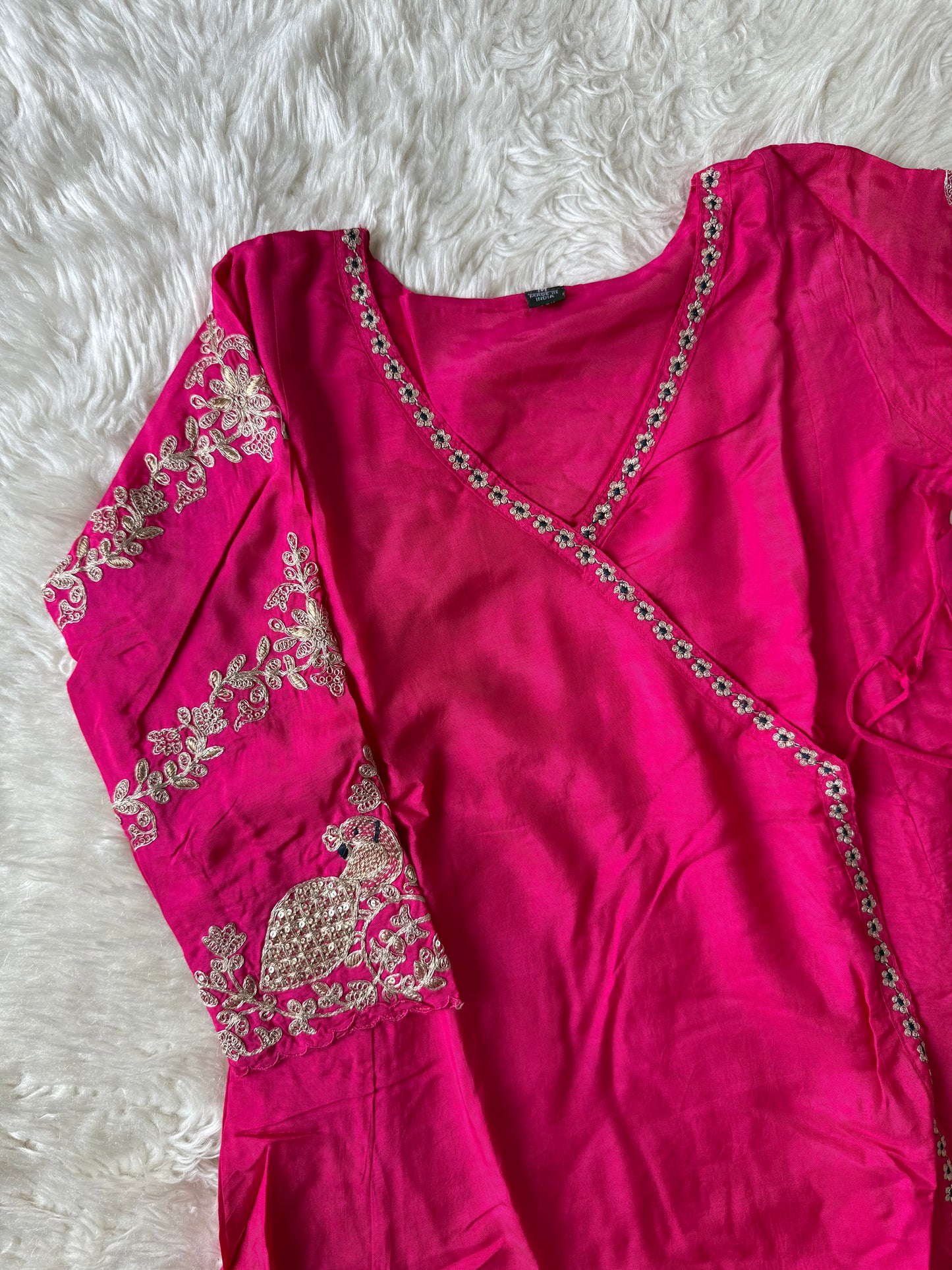 Russian Silk Kurti Pant Dupatta Set