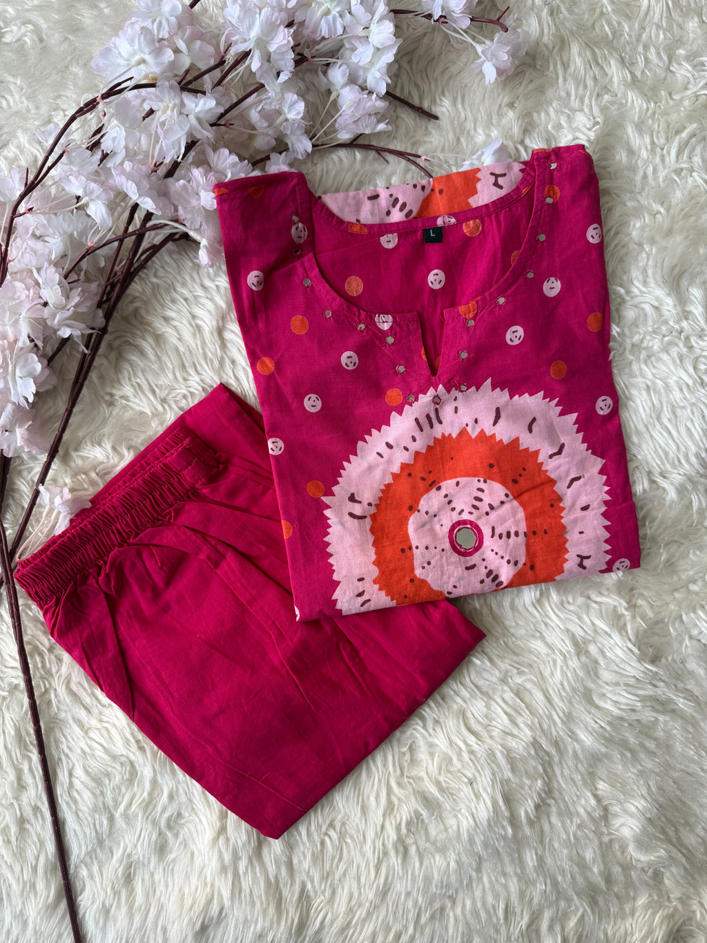 Cotton Kurti Pant Set