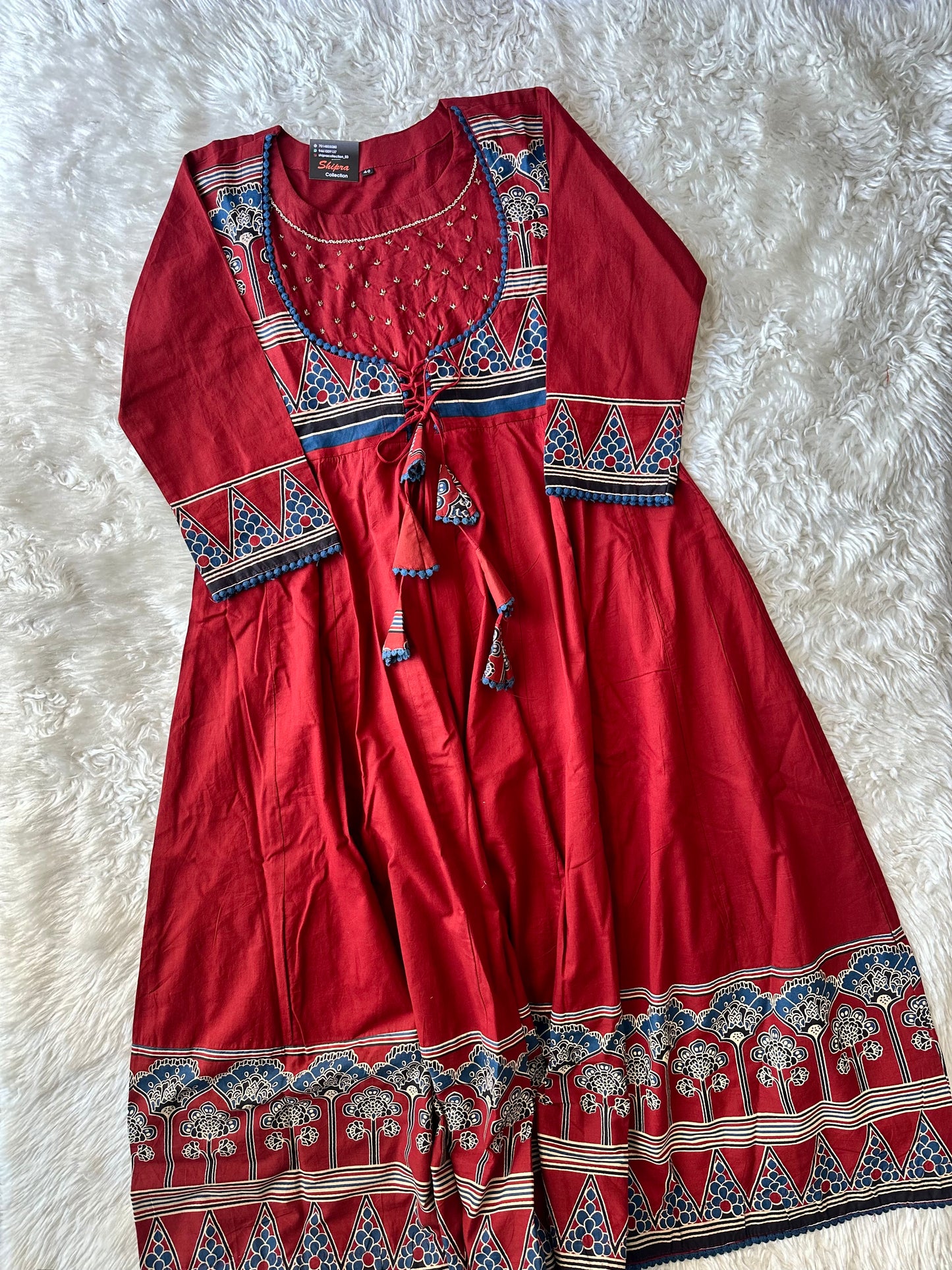 Premium Cotton Flare Kurti