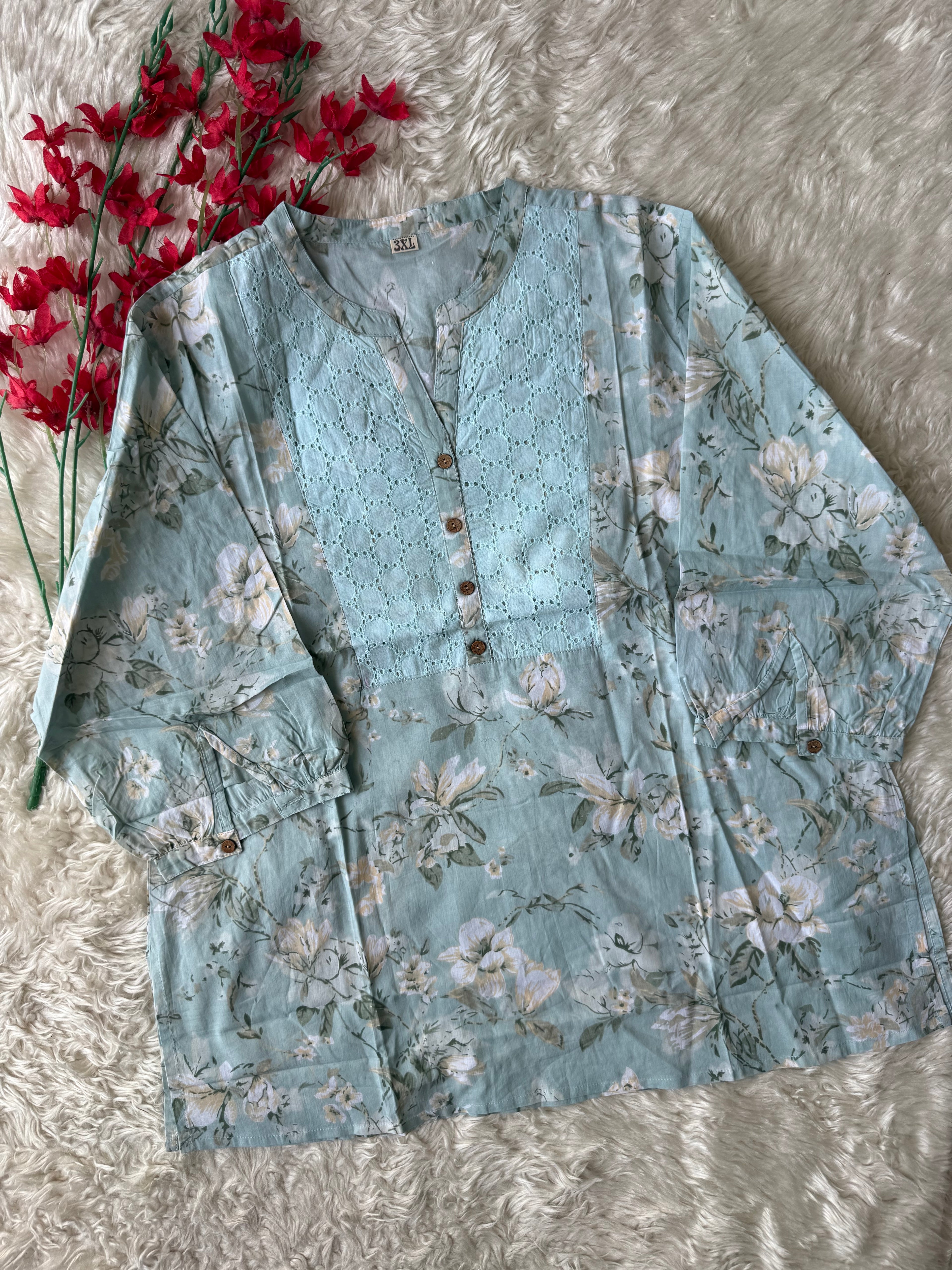 “Plus Size” Premium Cotton Short Kurti