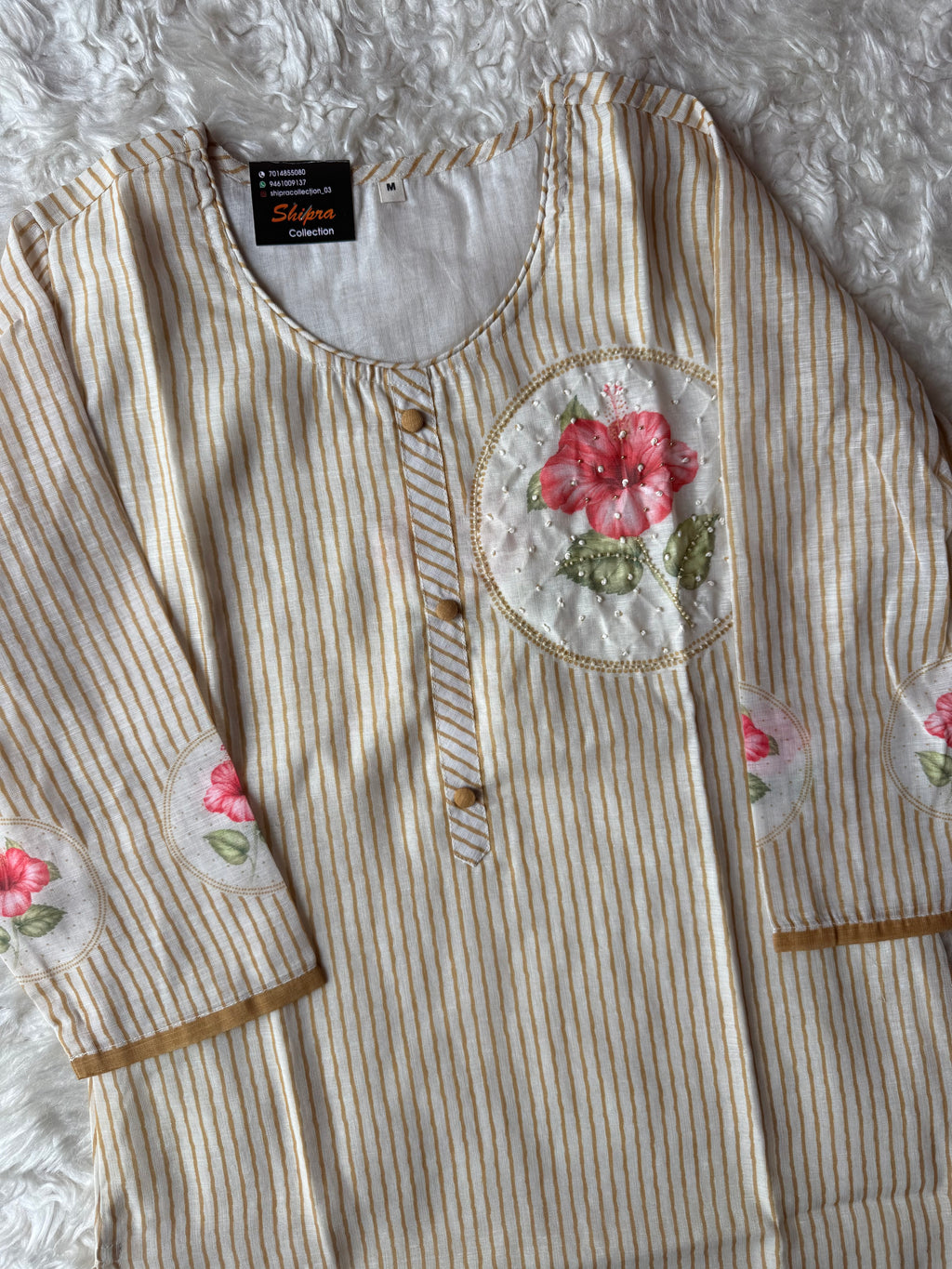 Linen Kurti Pant Dupatta Set