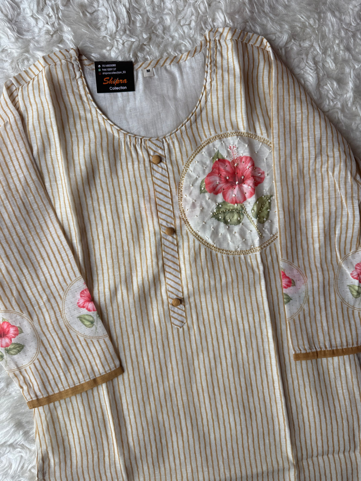Linen Kurti Pant Dupatta Set