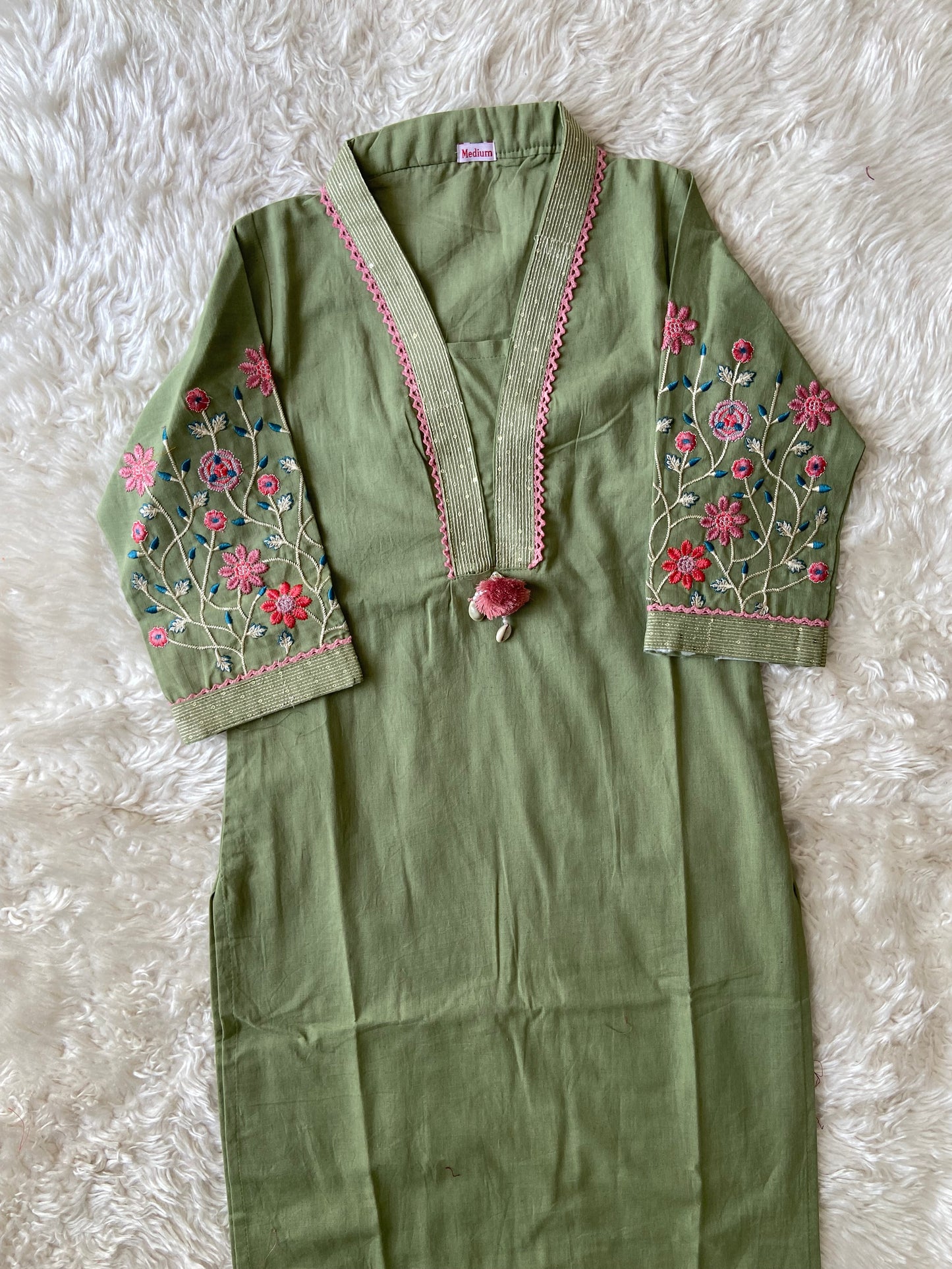Khadi Cotton Kurti Pant Set