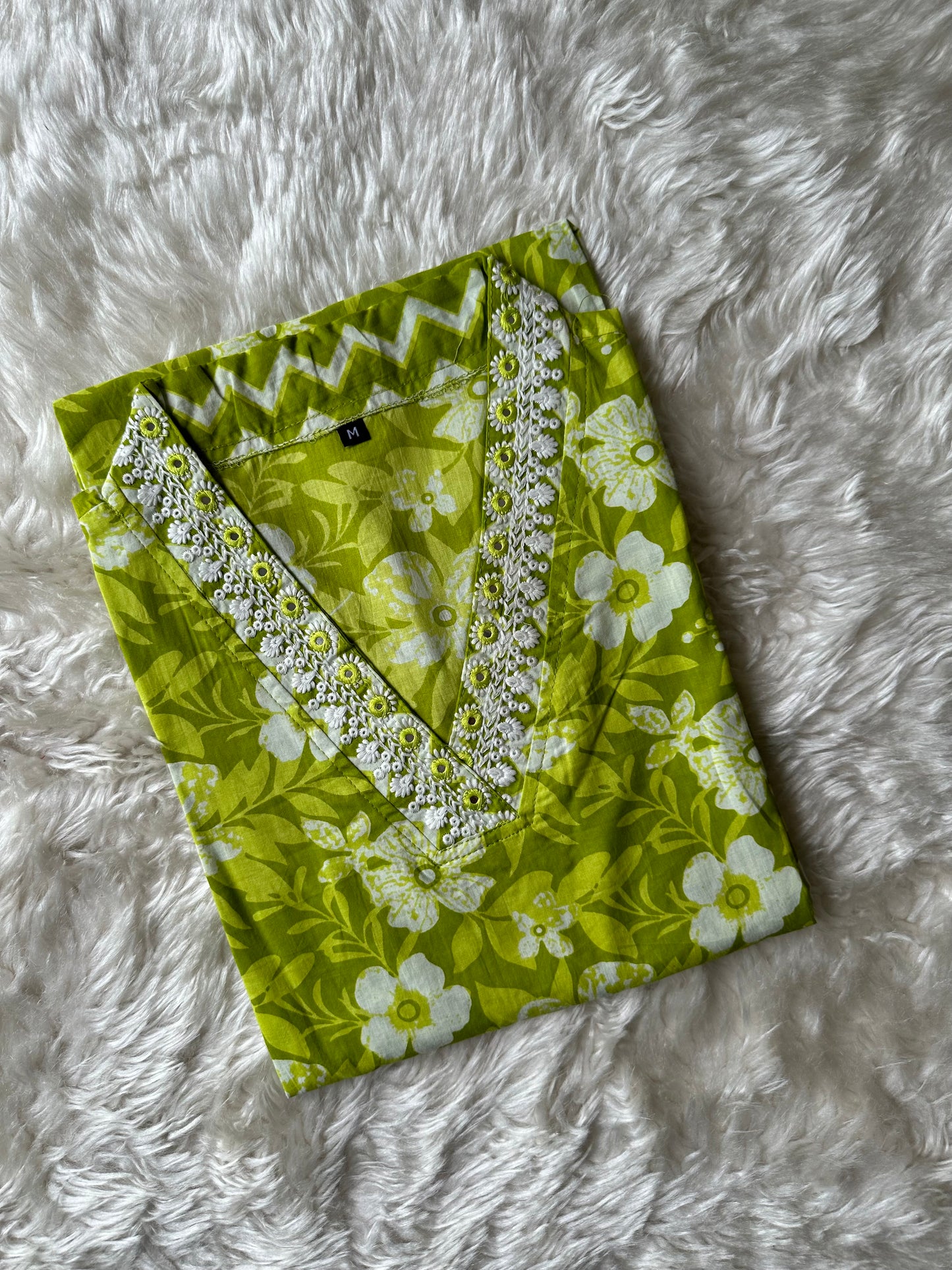 Pure Cotton Kurti Pant Dupatta Set