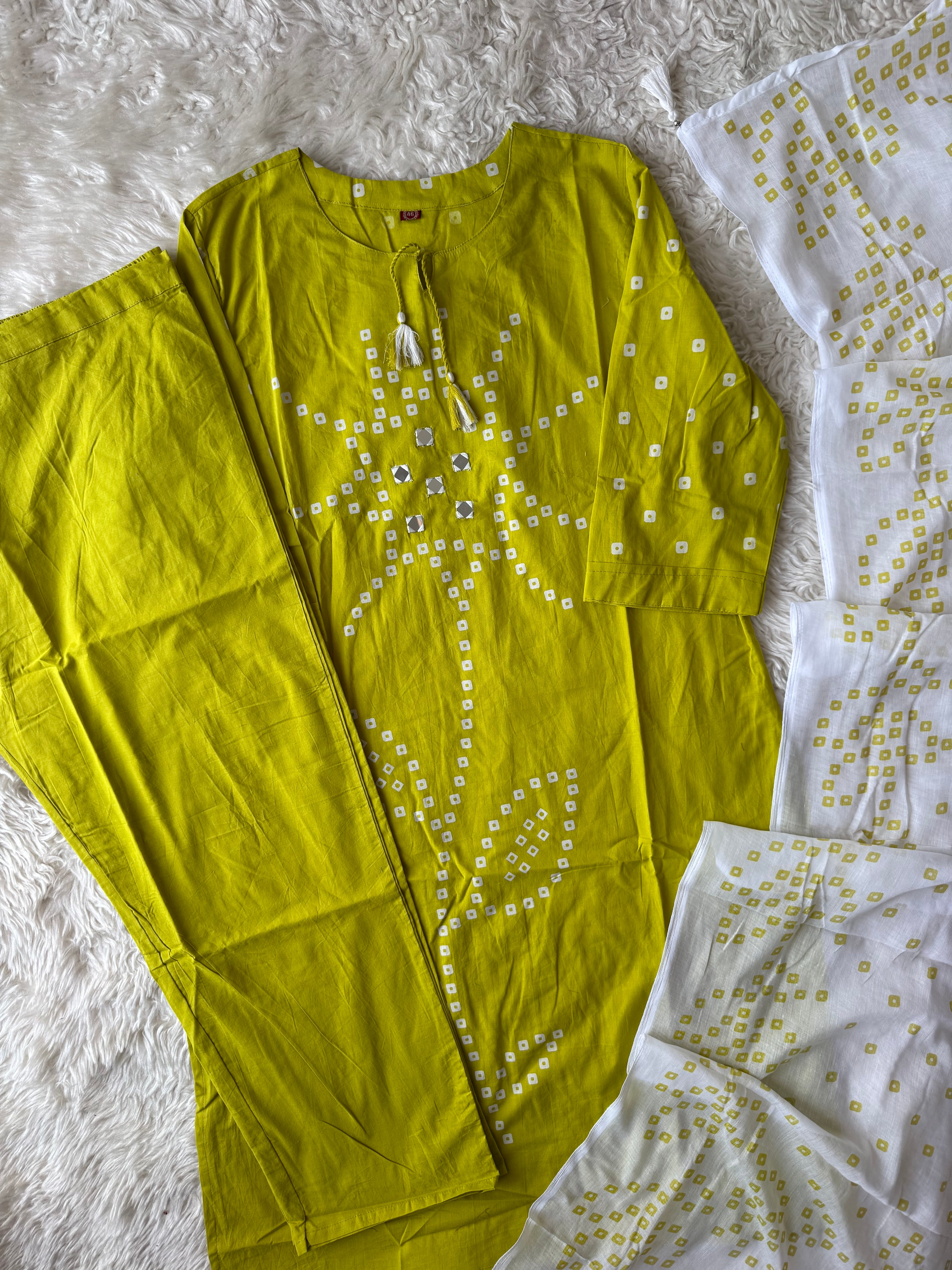 Budget Friendly Kurti Pant Dupatta Set