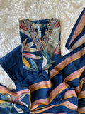Muslin Silk Kurti Afghani Pant Dupatta Set
