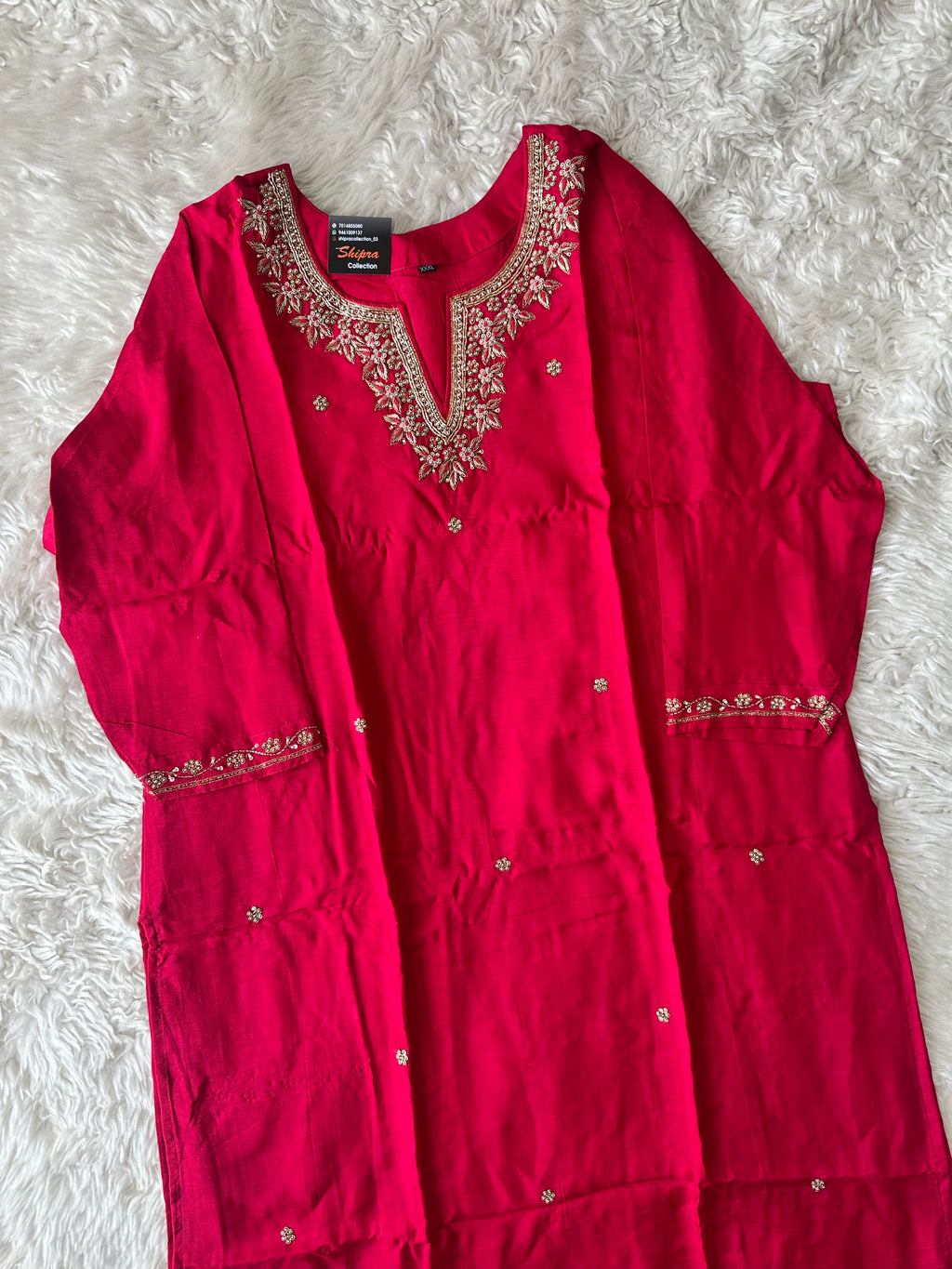 Dola Silk Kurti Pant Dupatta Set
