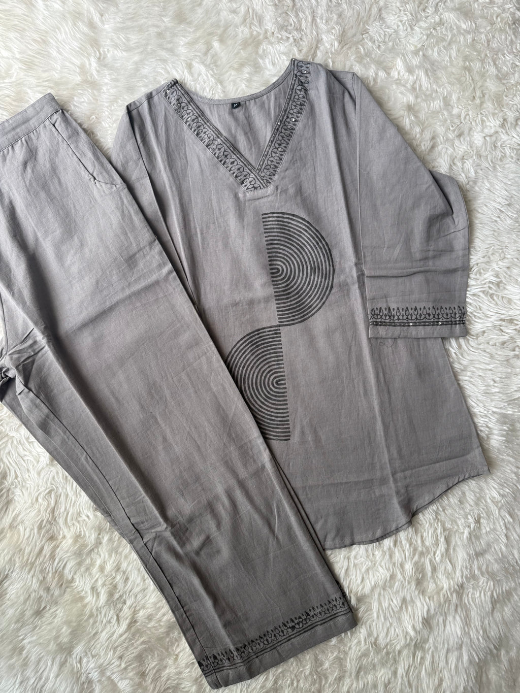 Soft Khadi Cotton  Co-ord Set