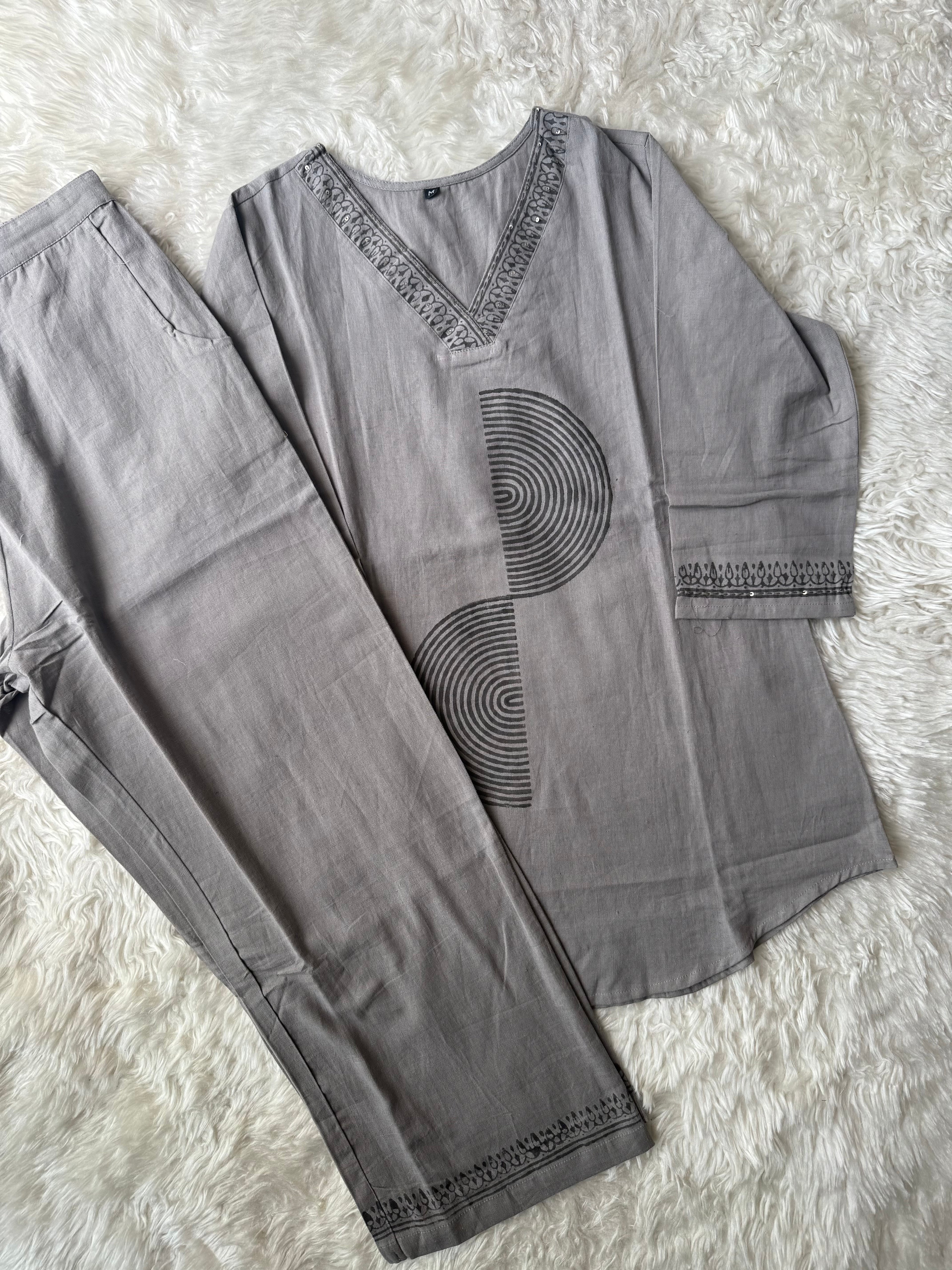 Soft Khadi Cotton  Co-ord Set