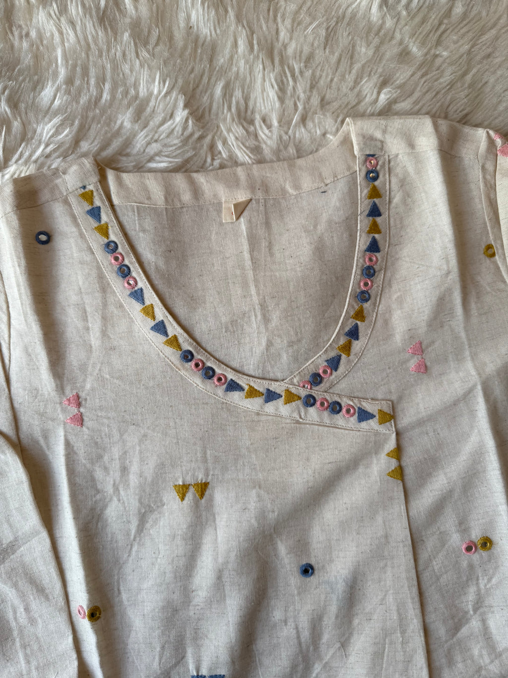 Khadi Cotton Kurti Pant Set
