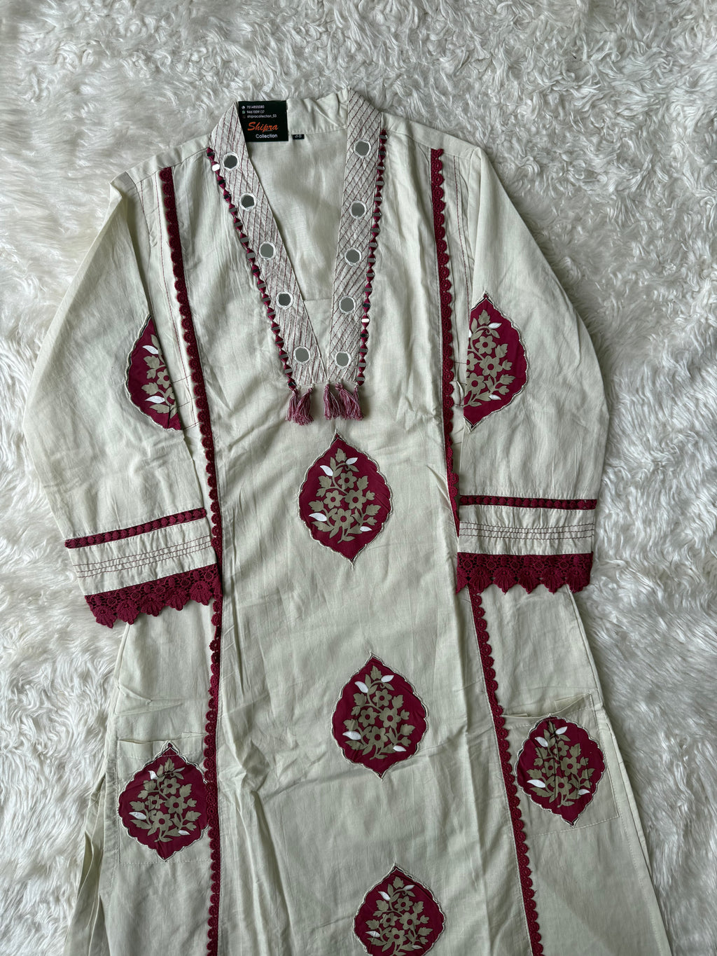 Premium Cotton Aline Kurti Plazo Dupatta Set
