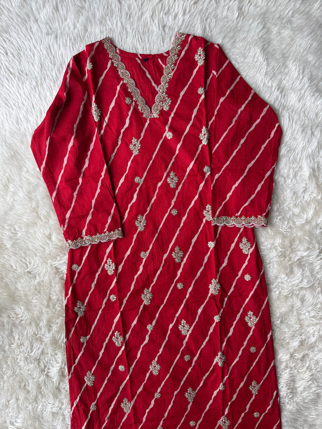 Premium Cotton Lehariya Set
