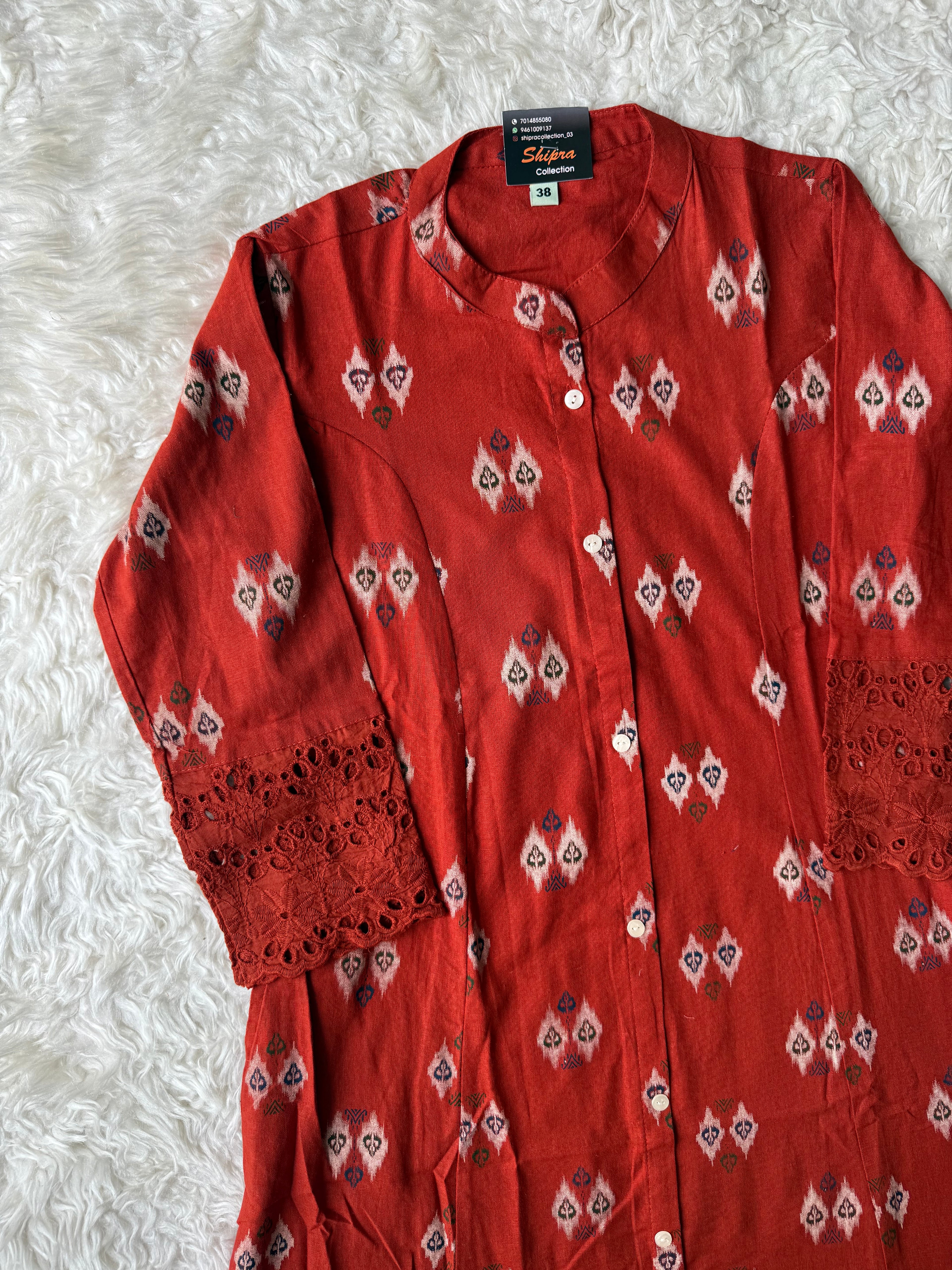 Khadi Cotton Aline kurti