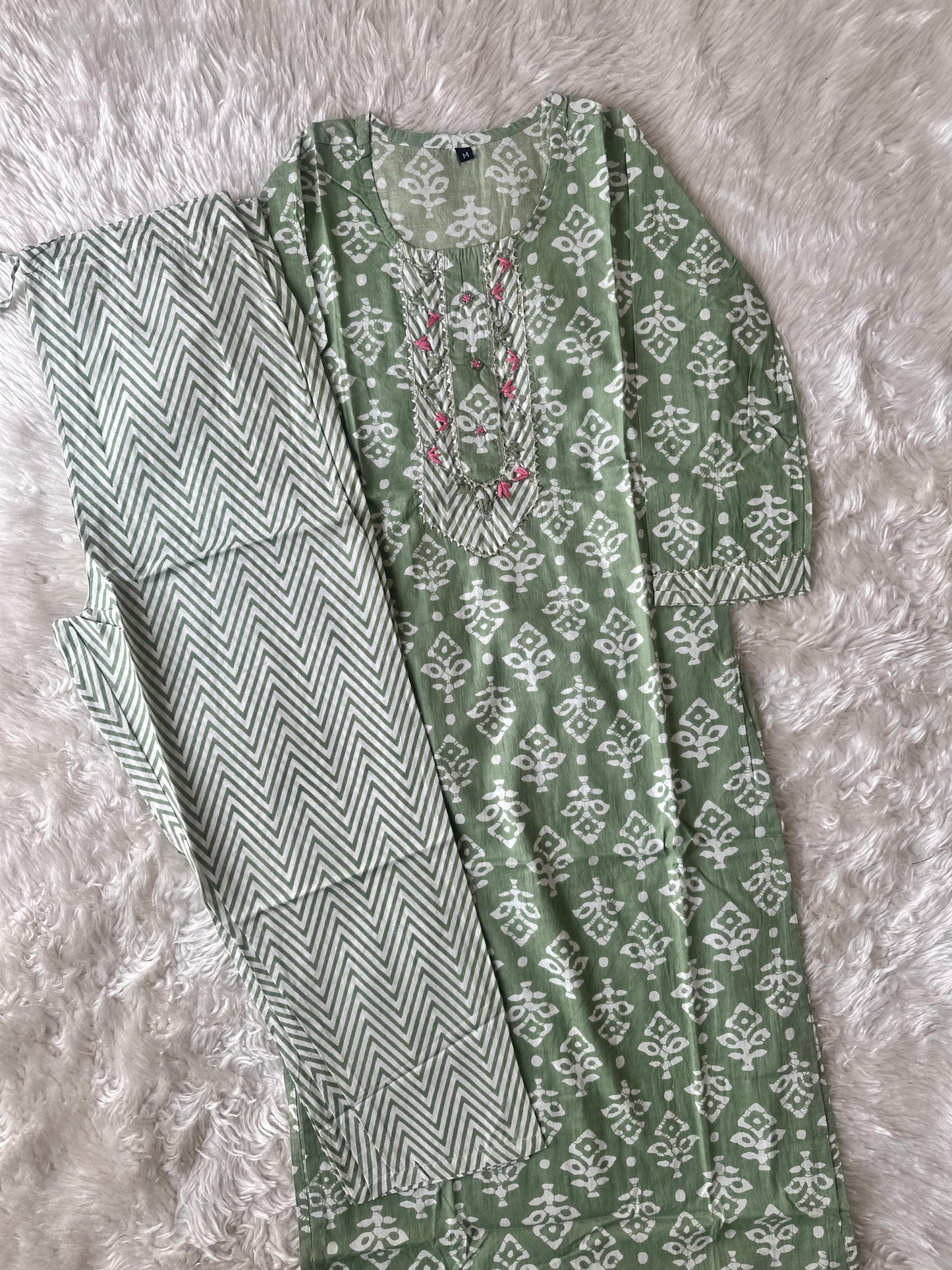 Cotton Kurti Pant Set