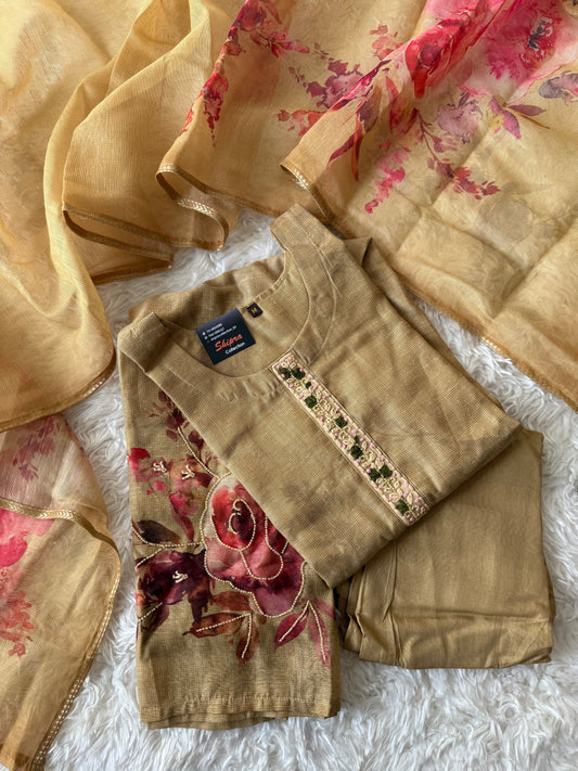 Doriya Kurti Pant Dupatta Set