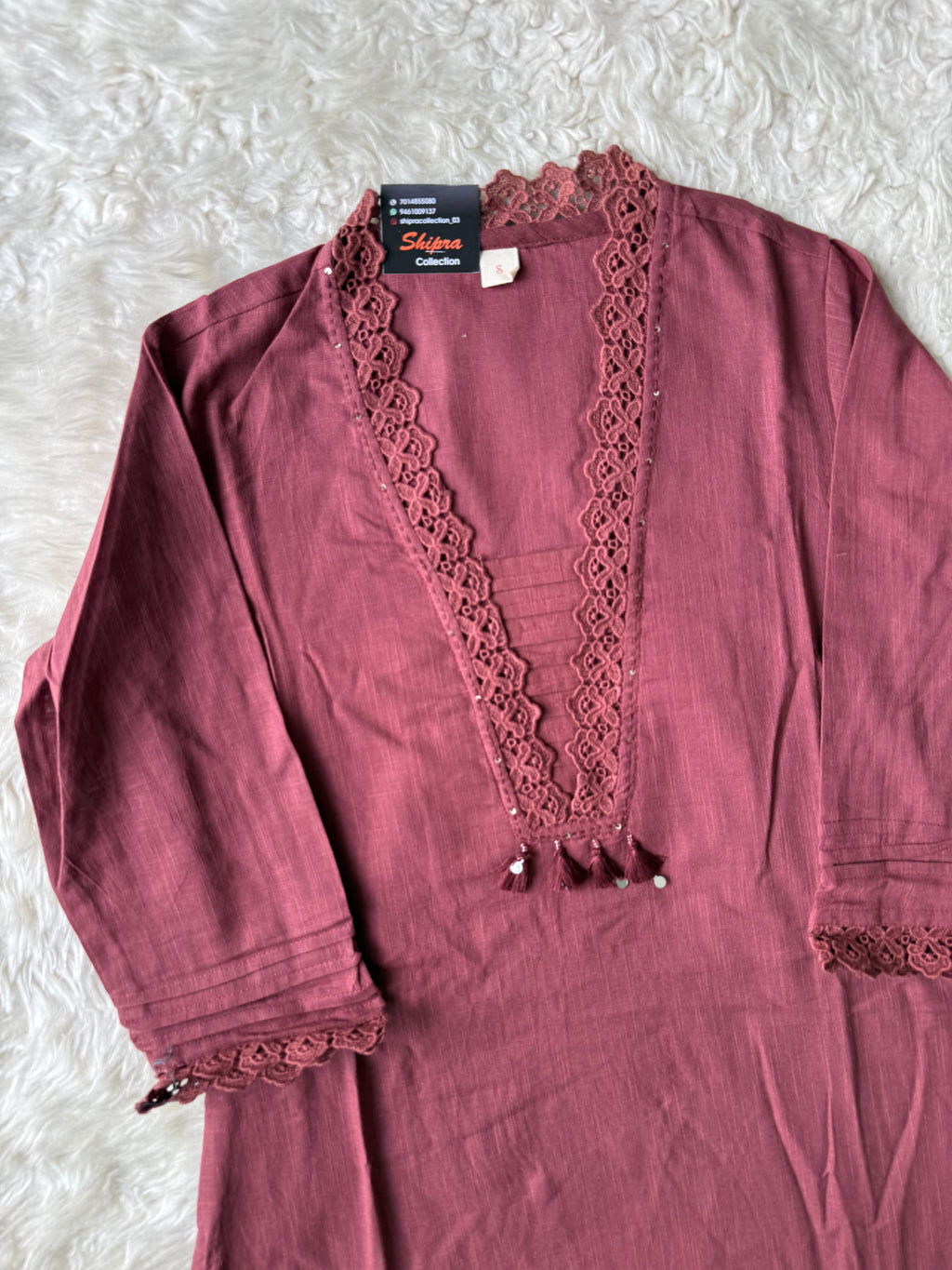 Khadi Cotton Kurti Pant Set