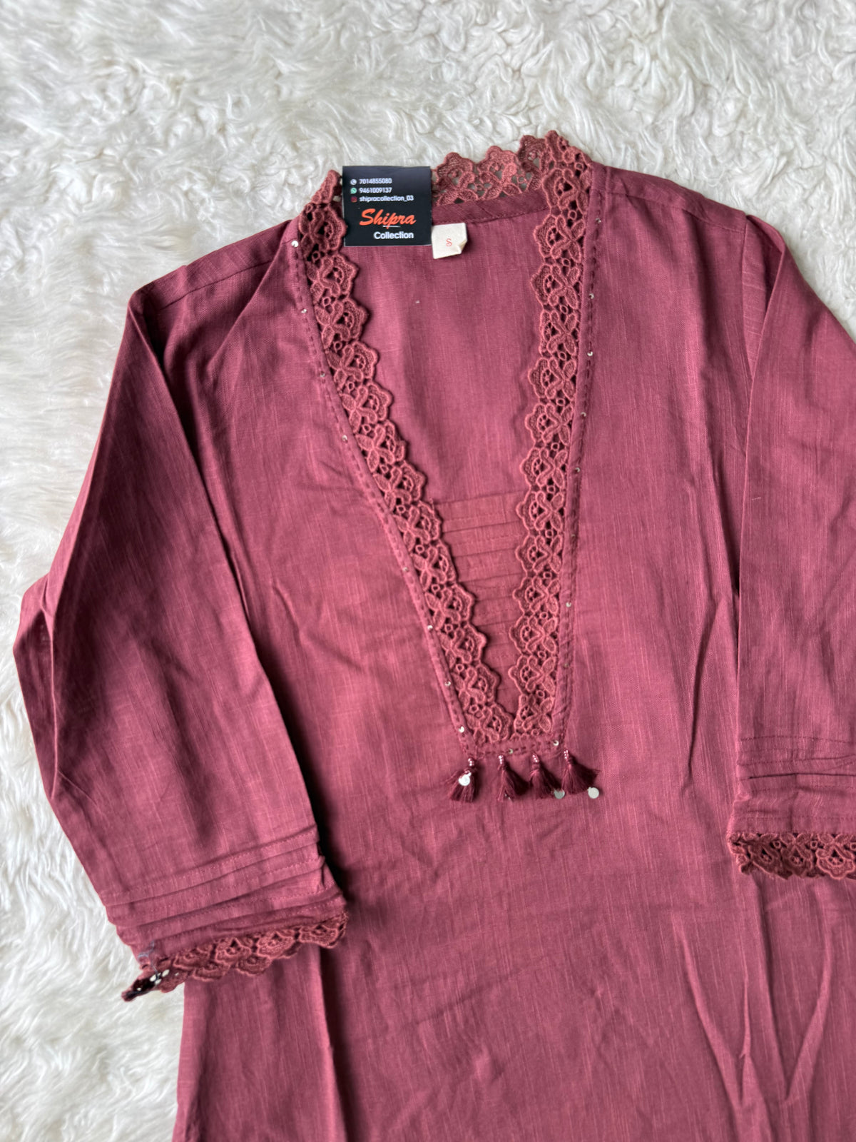 Khadi Cotton Kurti Pant Set