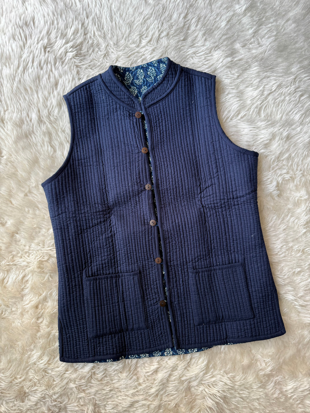 Reversible Quilted Sleevesless Jacket
