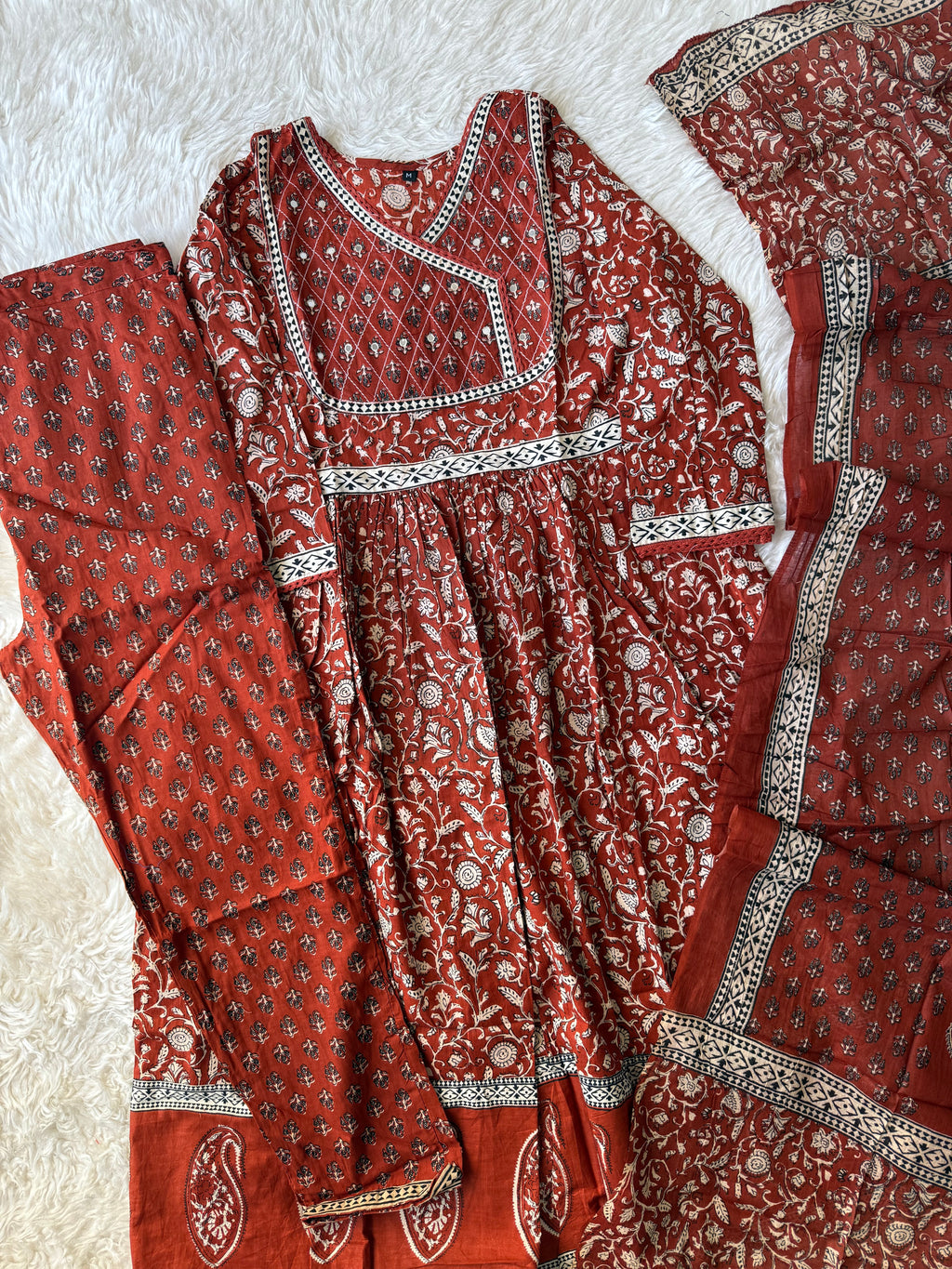 Budget Friendly FLARE Kurti Pant Dupatta Set