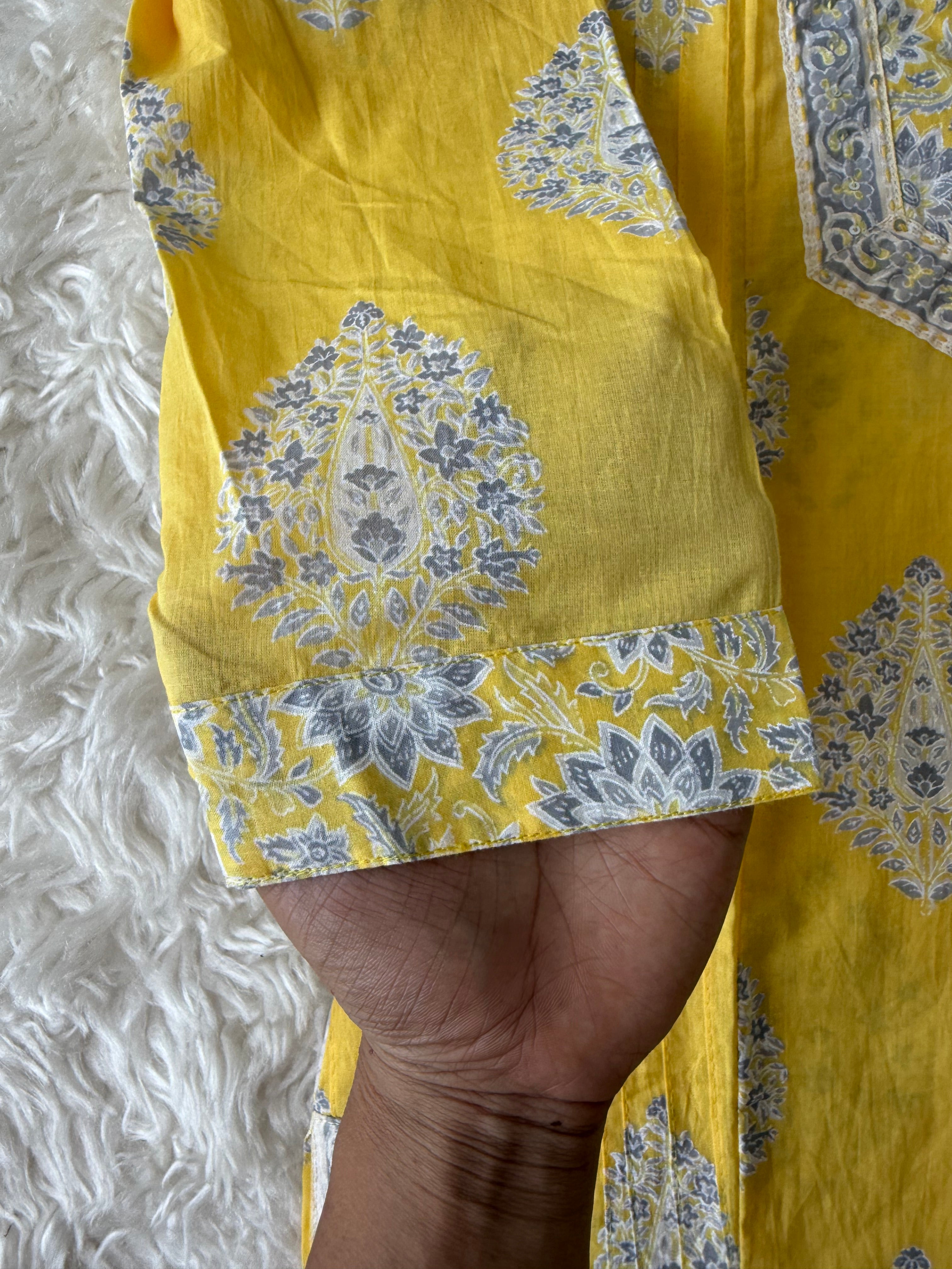 Premium Cotton Kurti Pant Dupatta Set