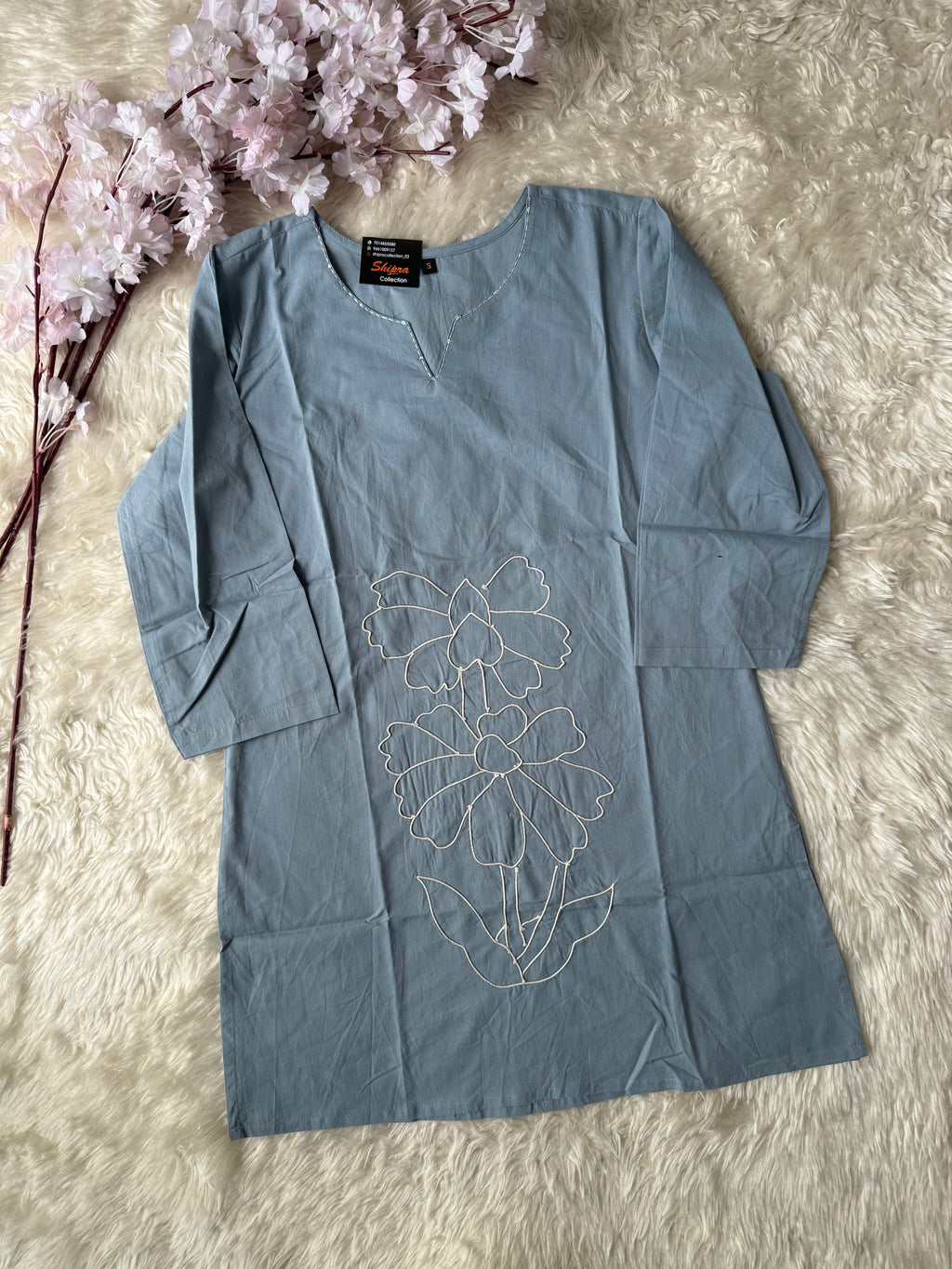 Breathable Cotton thread Work Co-ord Set