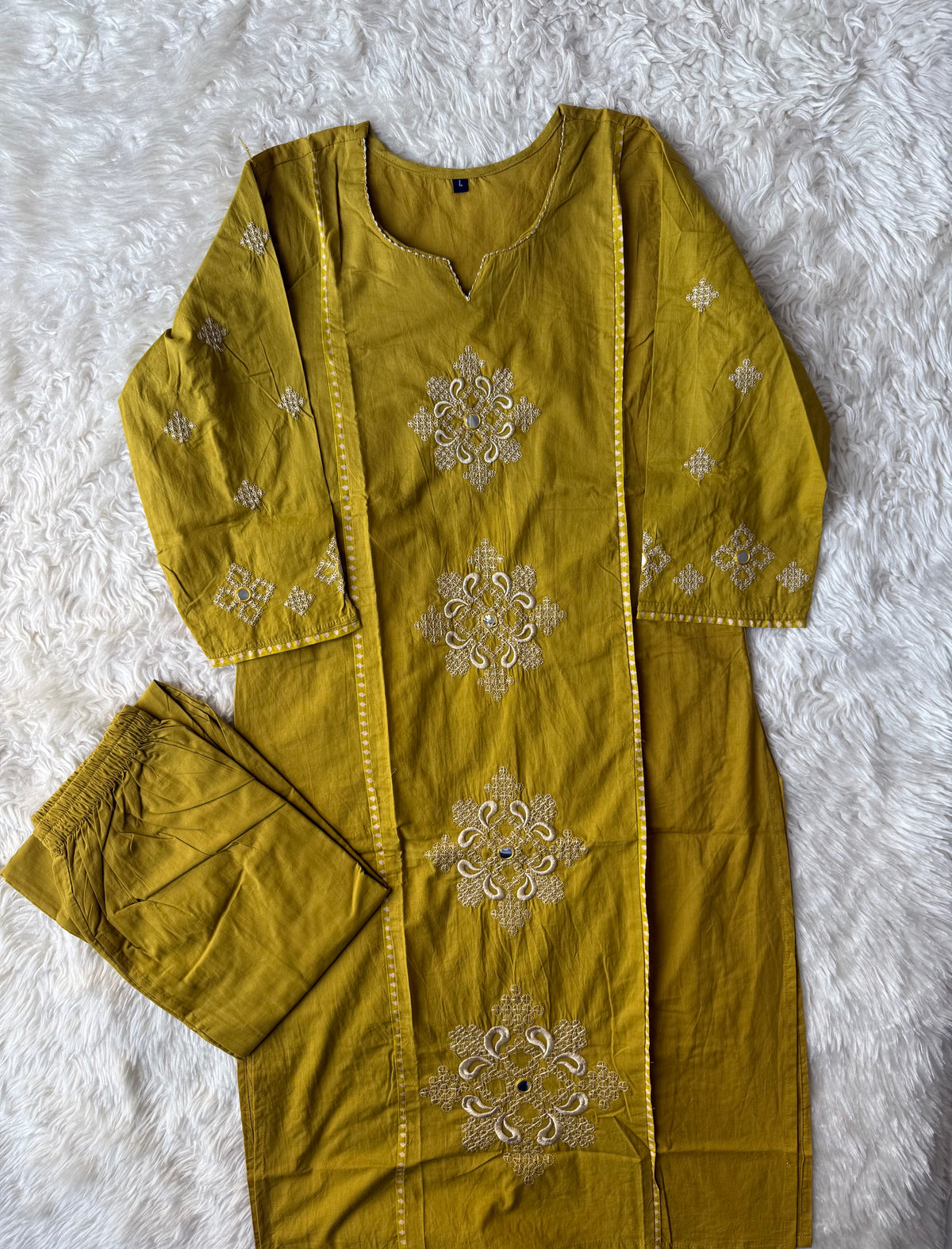 Cotton Kurti Pant Set
