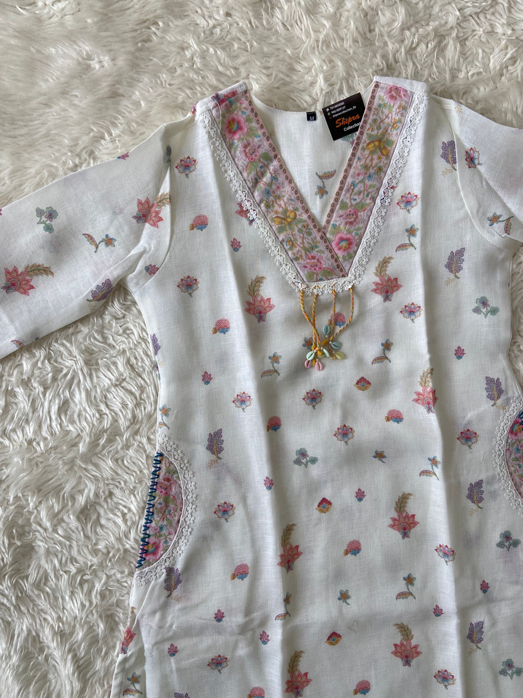 Linen Kurti Pant Dupatta Set