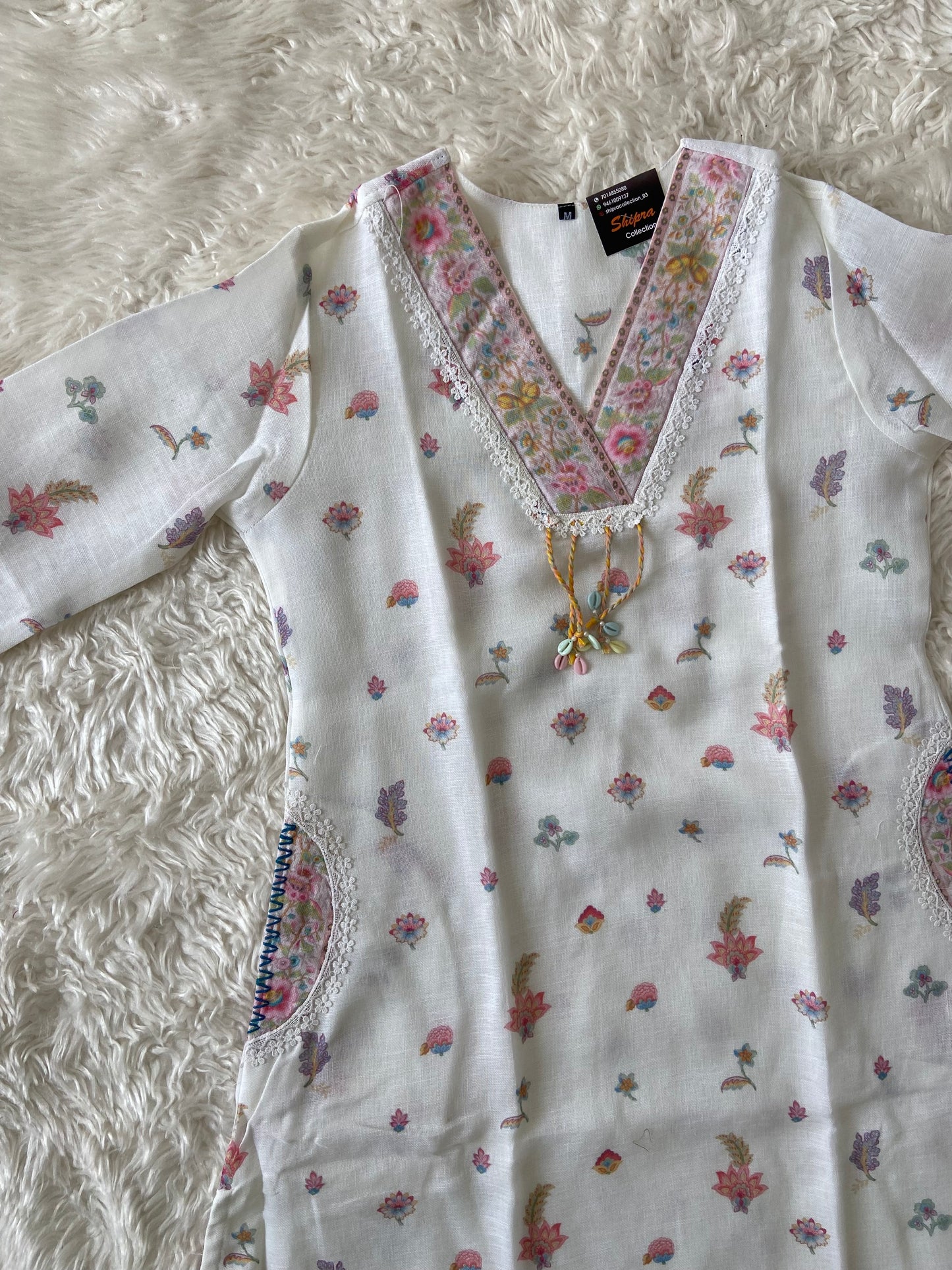 Linen Kurti Pant Dupatta Set