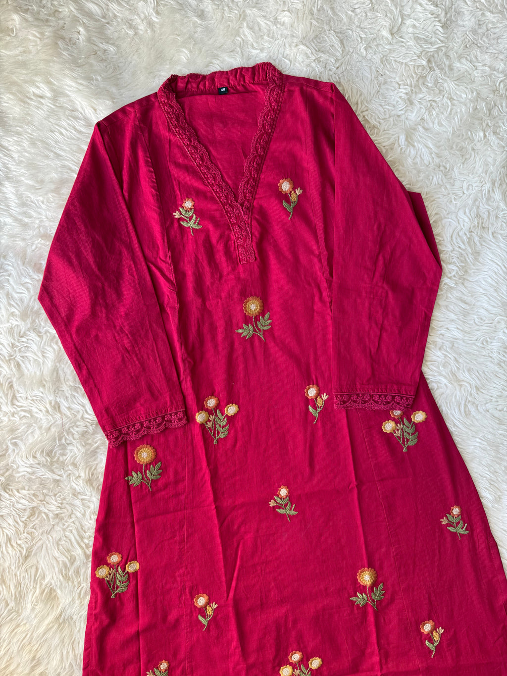 Premium Cotton Kurti Pant Dupatta Set