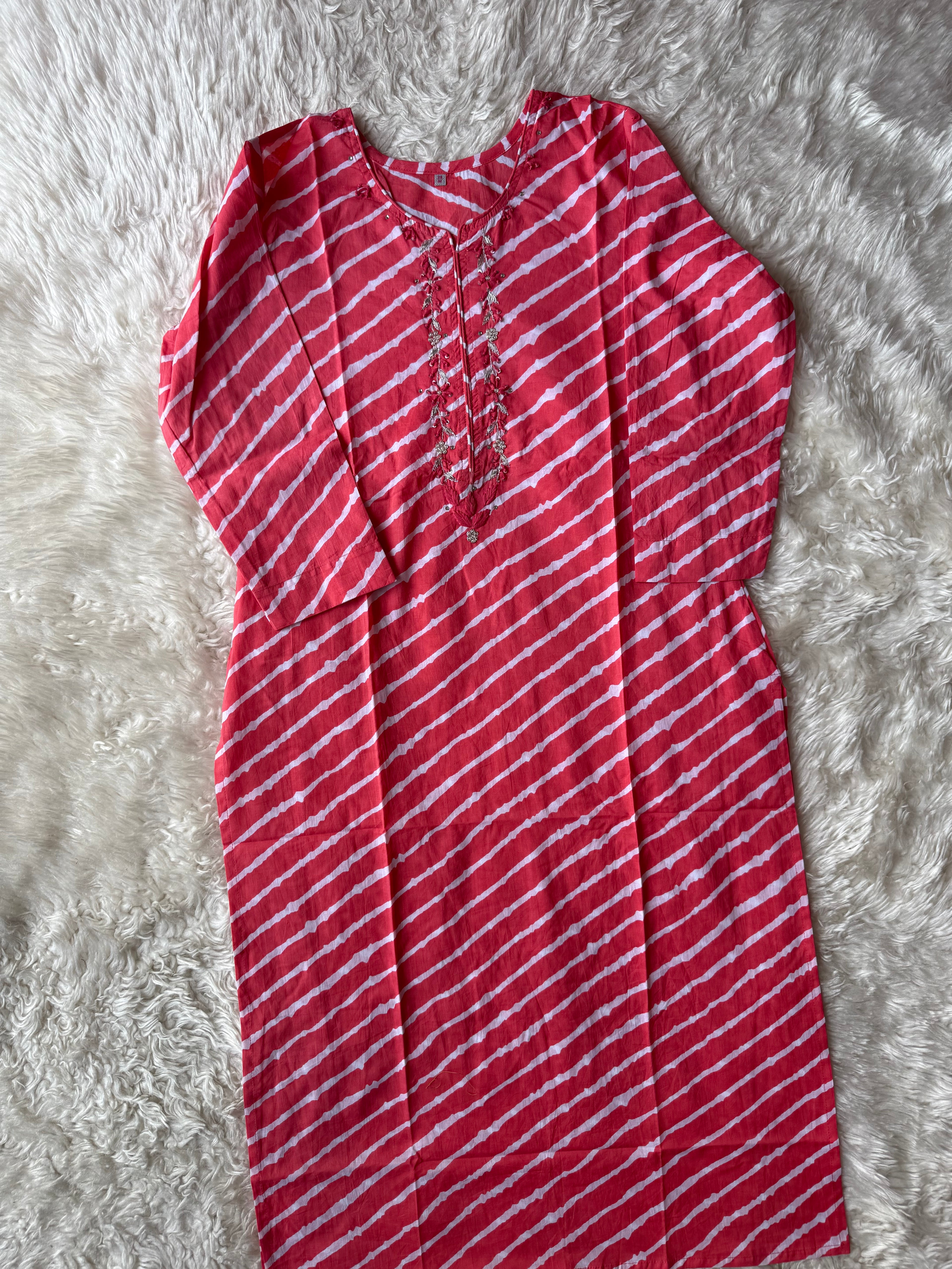 Premium Cotton Lehariya Set