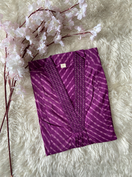 Premium Cotton Lehariya