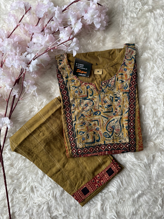 Rayon Kurti Pant Set