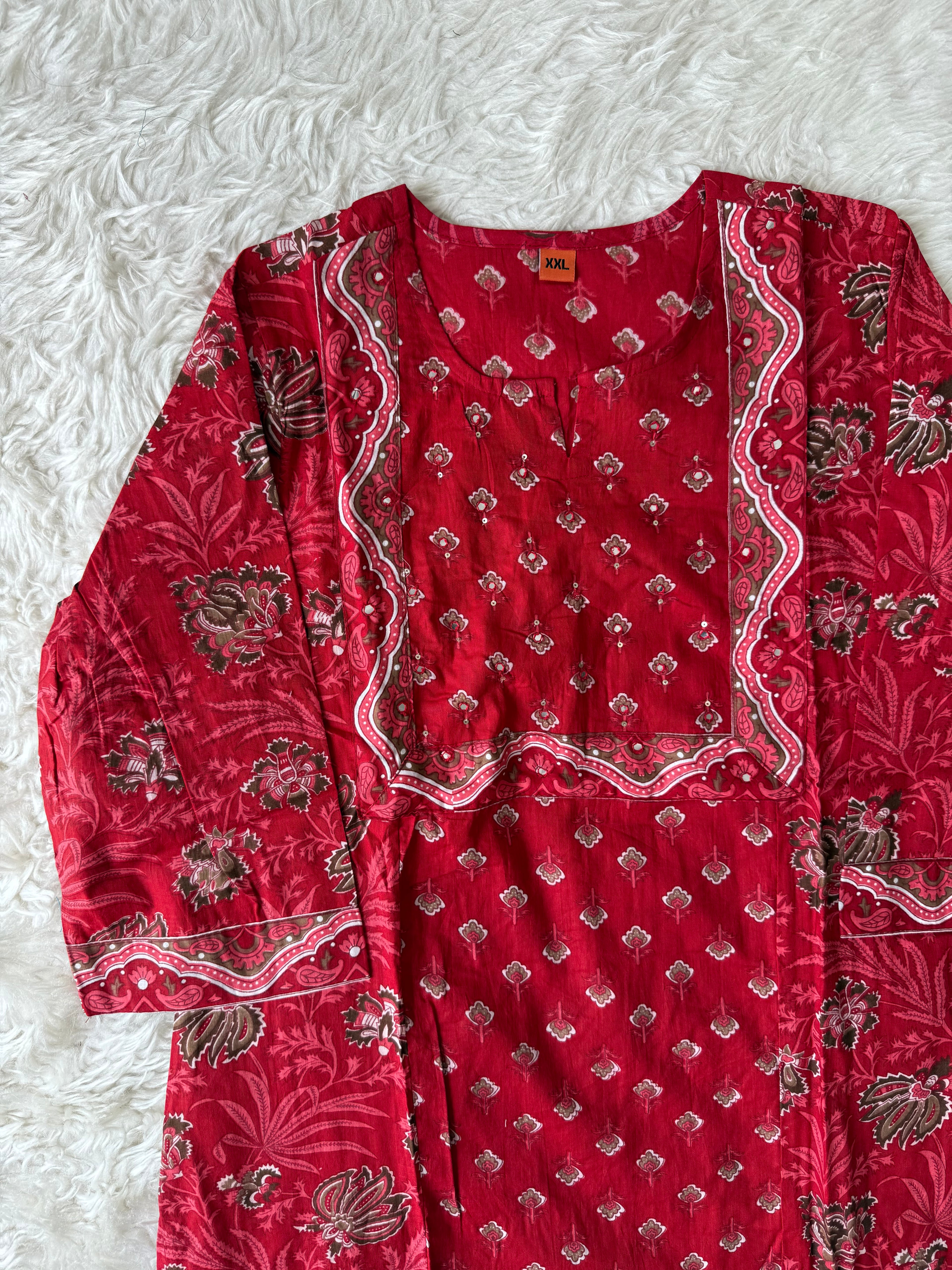 Pure Cotton Kurti Pant Set