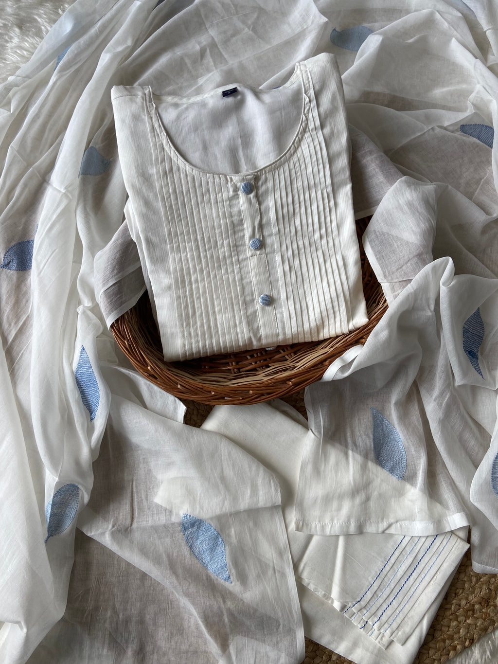 Premium Mul Cotton Thread Work Collection