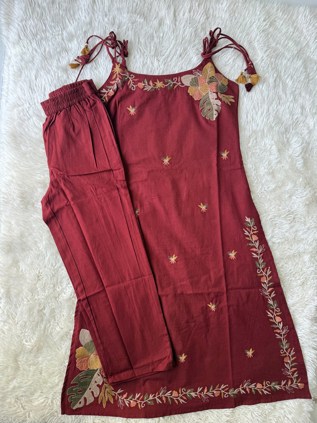 Khadi Cotton Noodle Strap Set