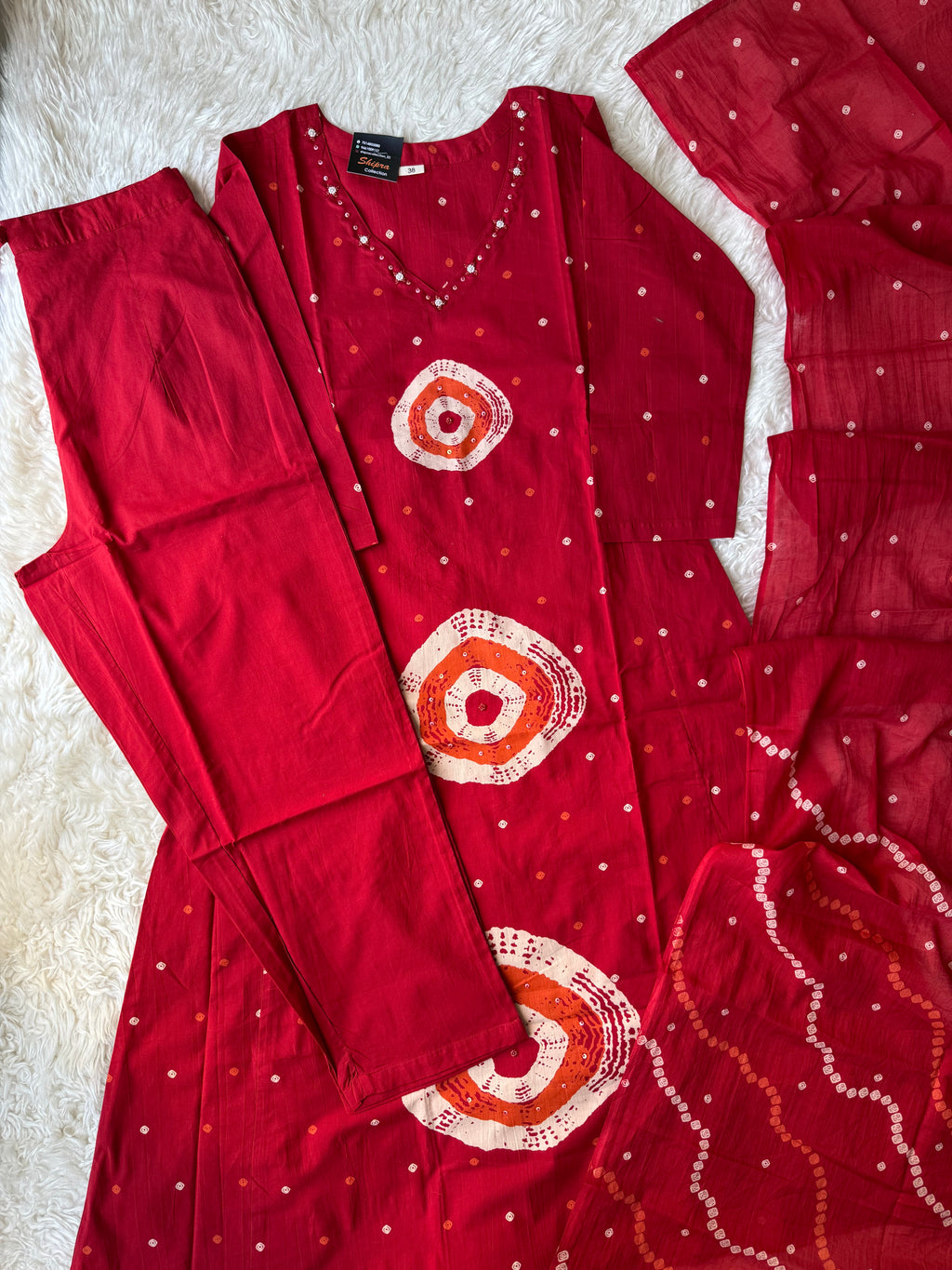 Premium Cotton Kurti Pant Dupatta Set