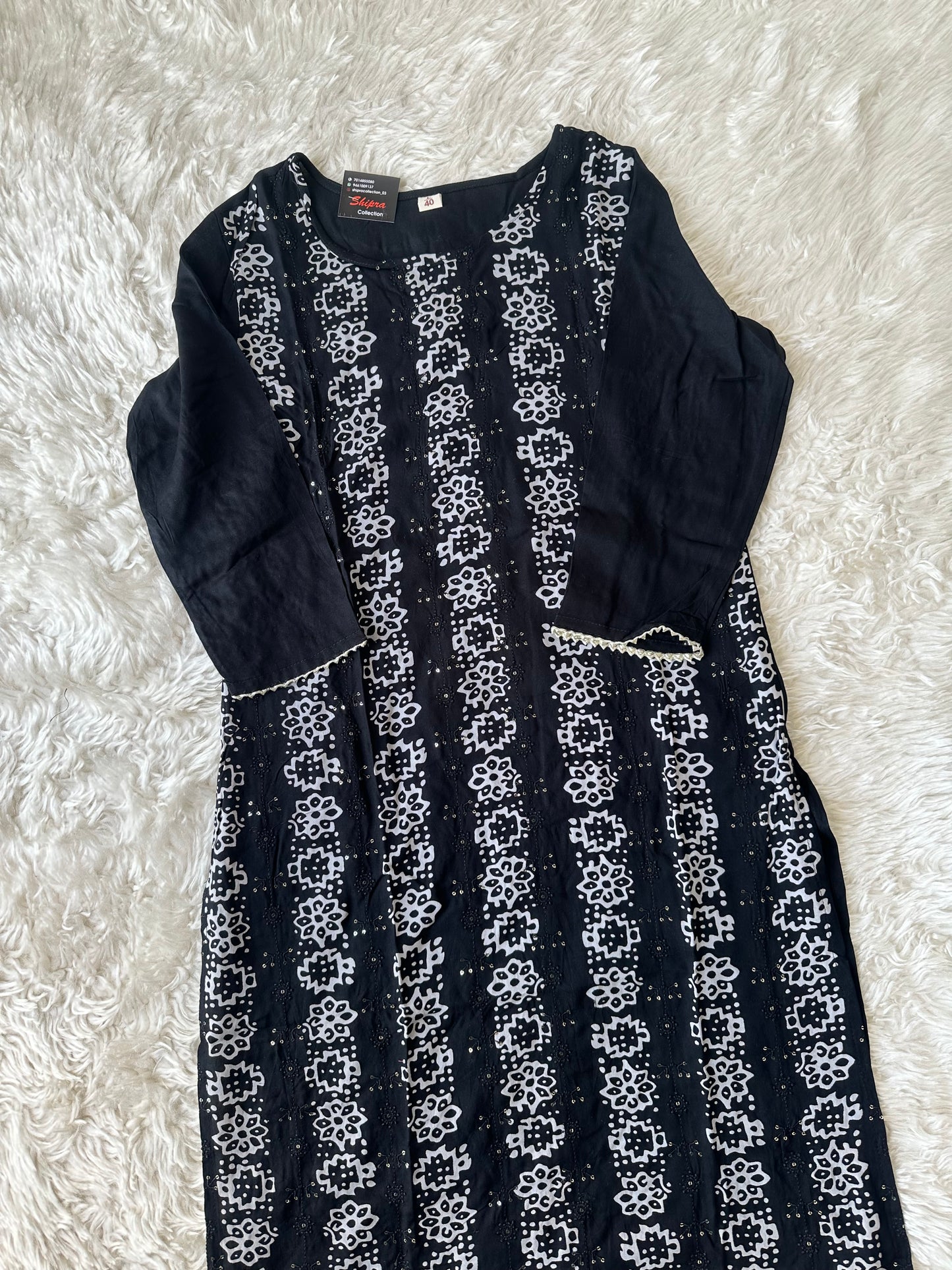 Rayon Kurti Pant Set