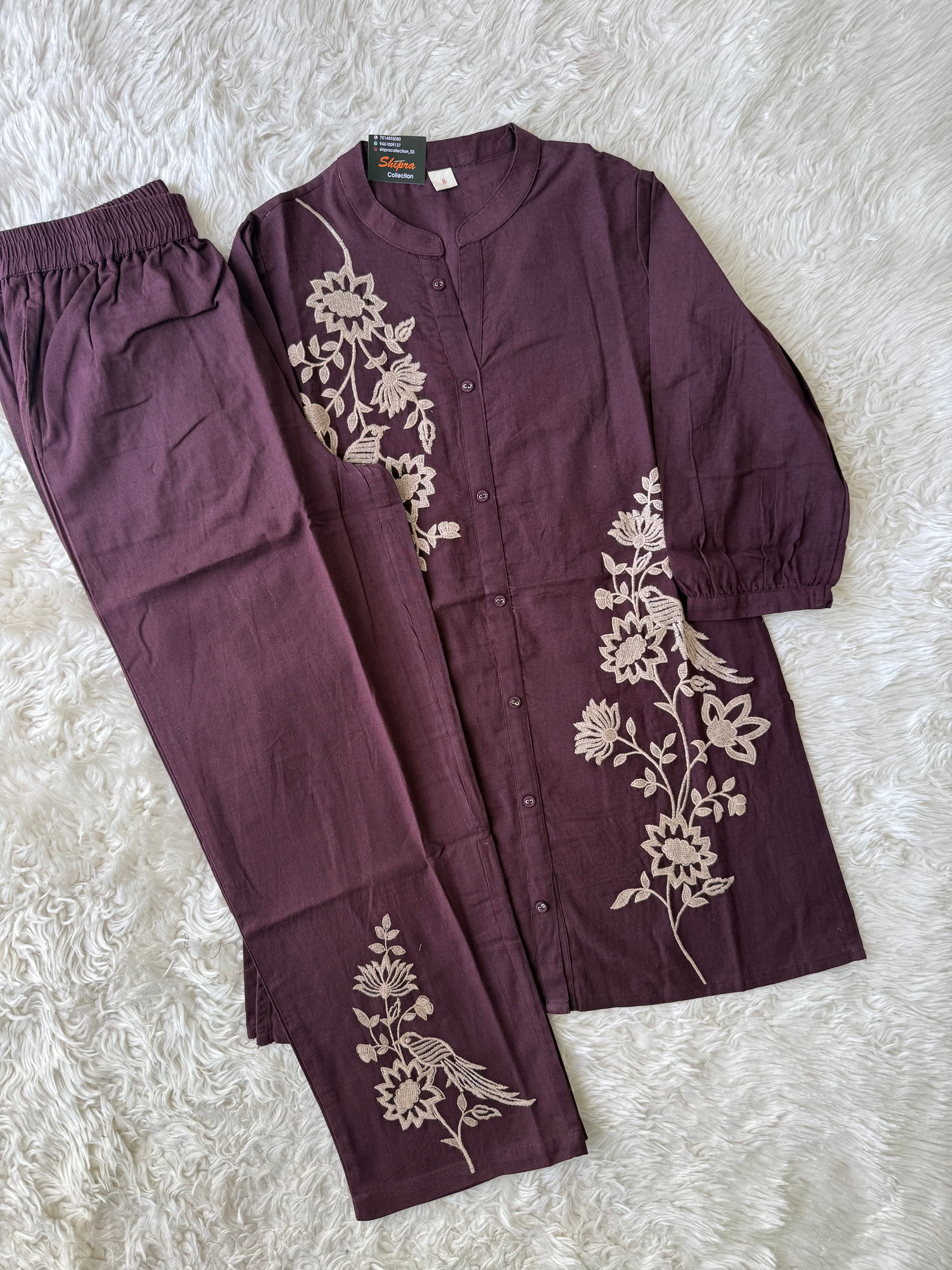 Soft Khadi Cotton Co-ord Set