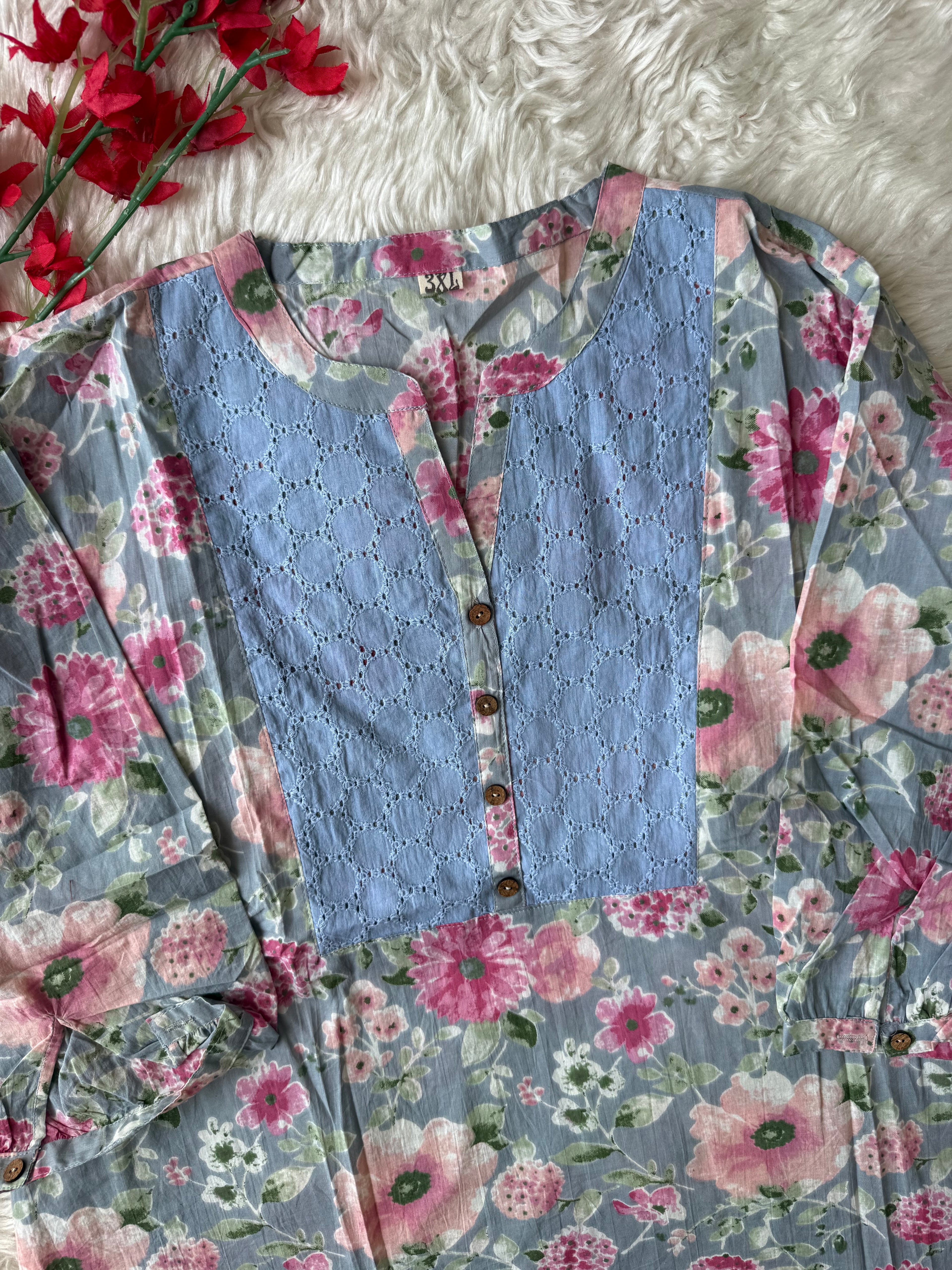 “Plus Size” Premium Cotton Short Kurti