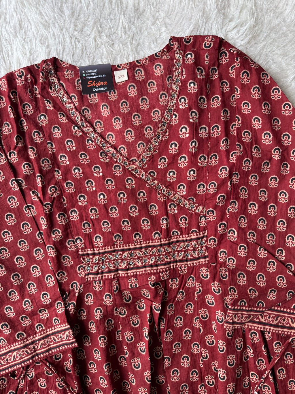 Premium Cotton FLARE Kurti Pant Dupatta Set