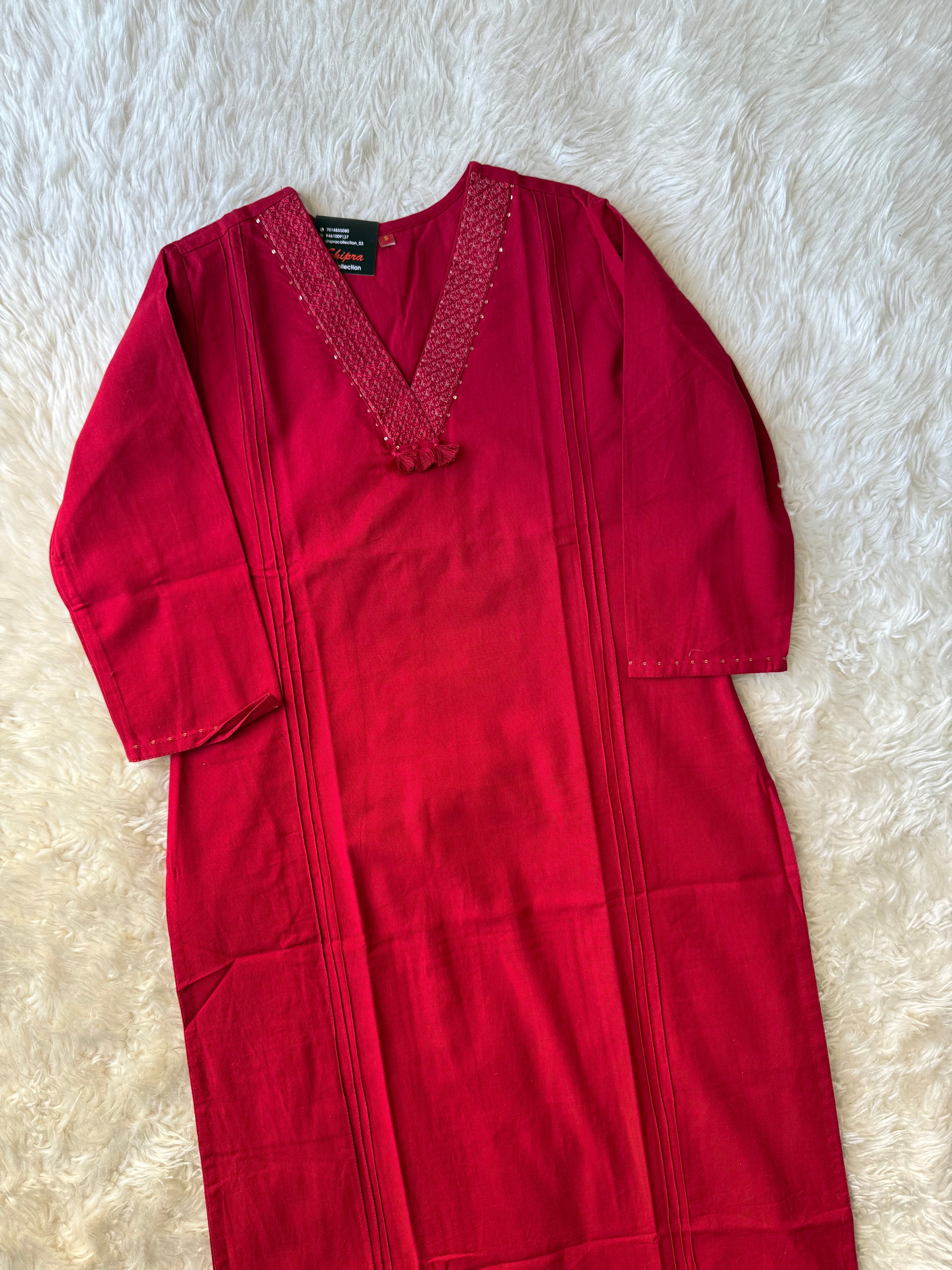 Premium Khadi Cotton Kurti Pant Set